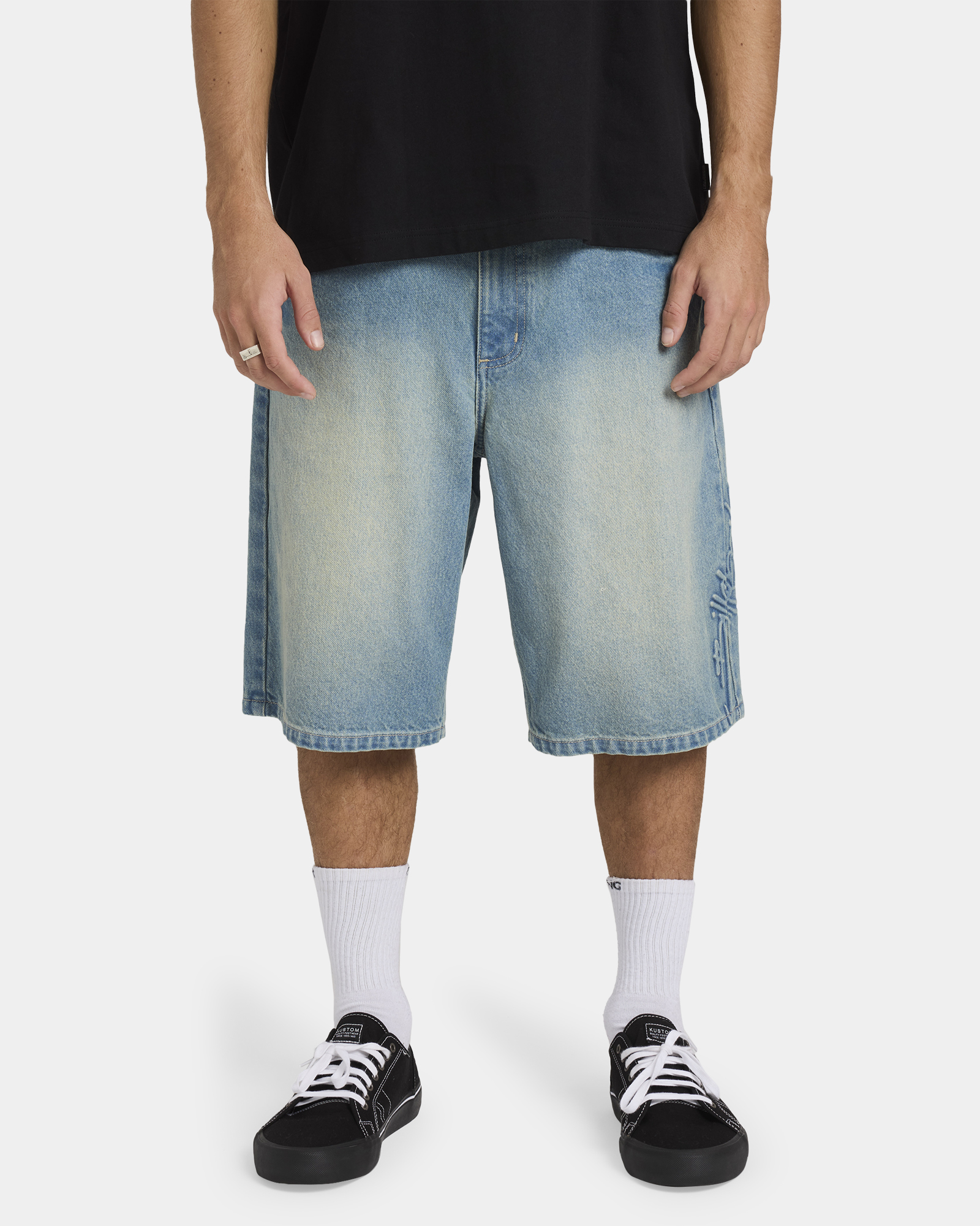 Mens Script Smoko Denim 22" Shorts