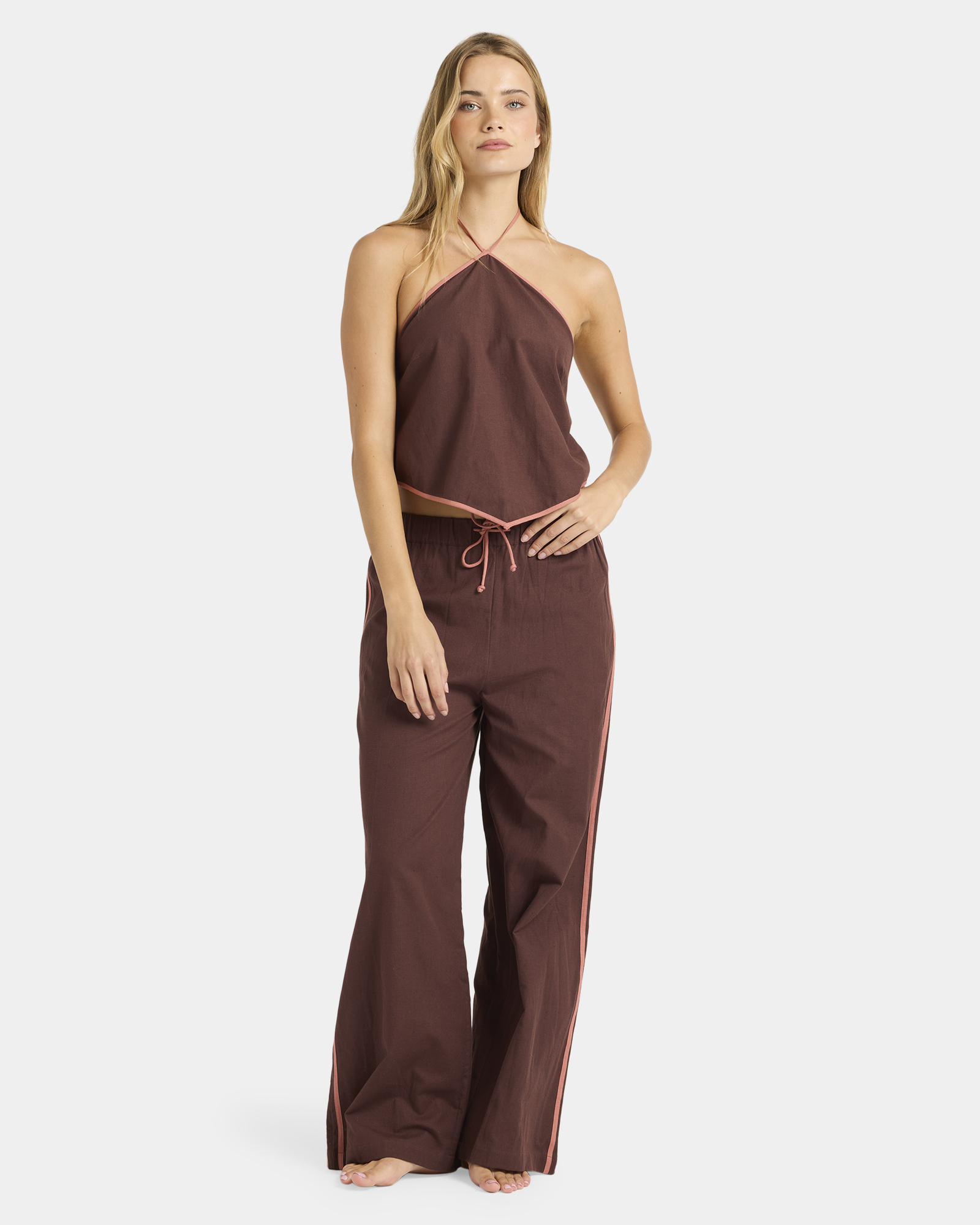 Womens Coastal Crush Elastic Pants
