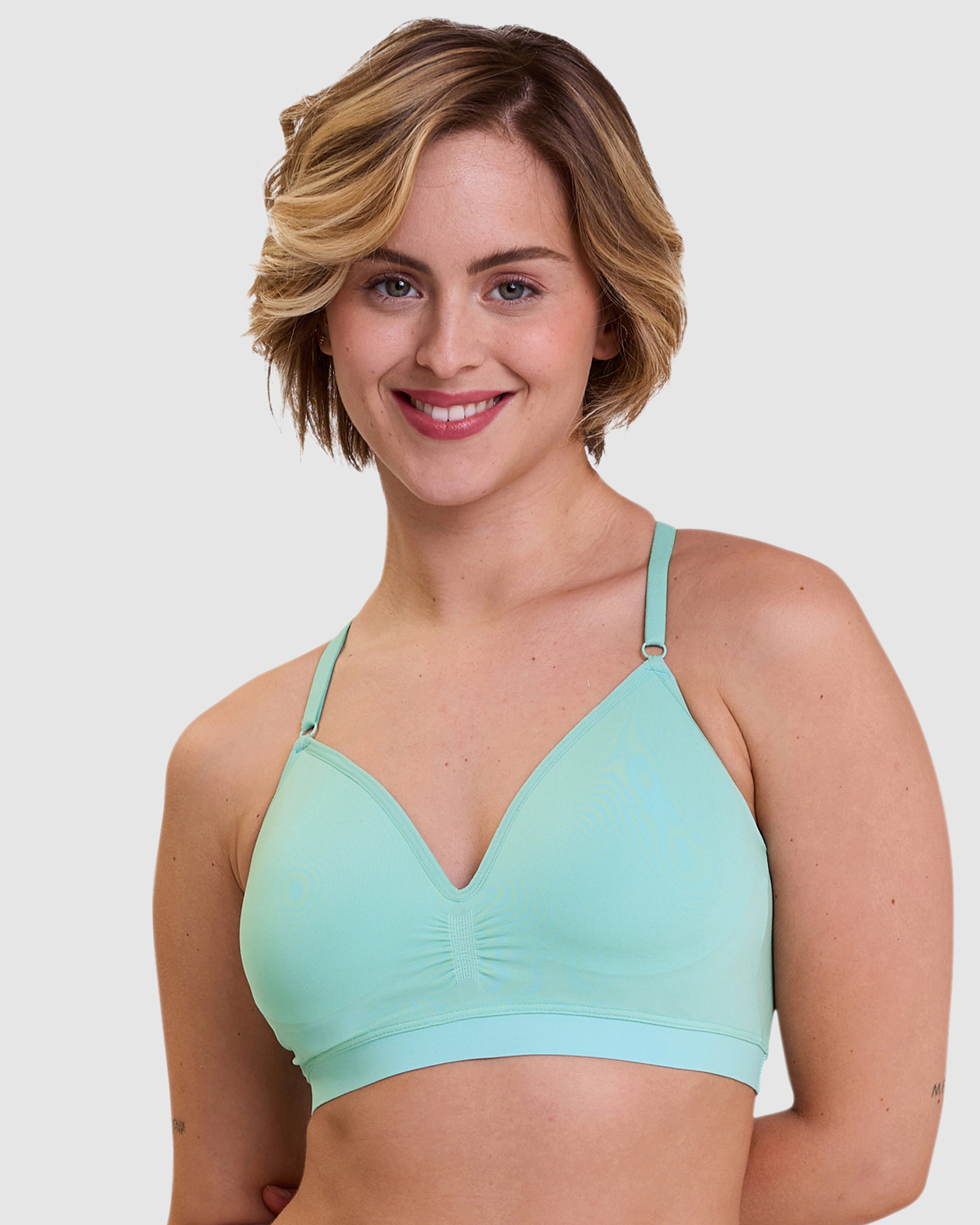 Zen Light Dentelle Longline Racerback Padded Wirefree Bralette