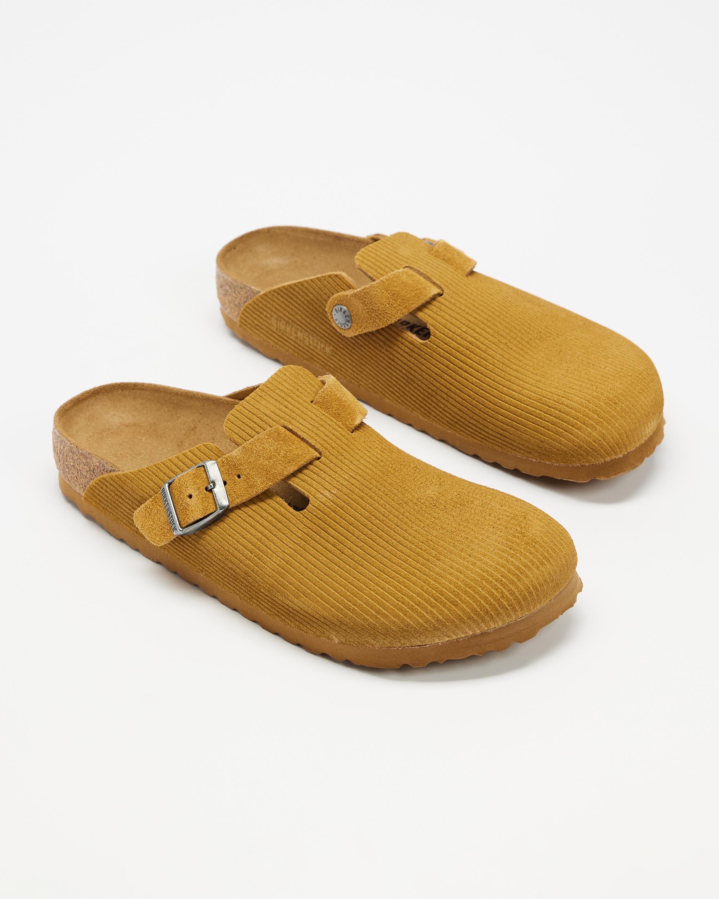 Boston Corduroy Cork Embossed Suede Leather Narrow - Women's
