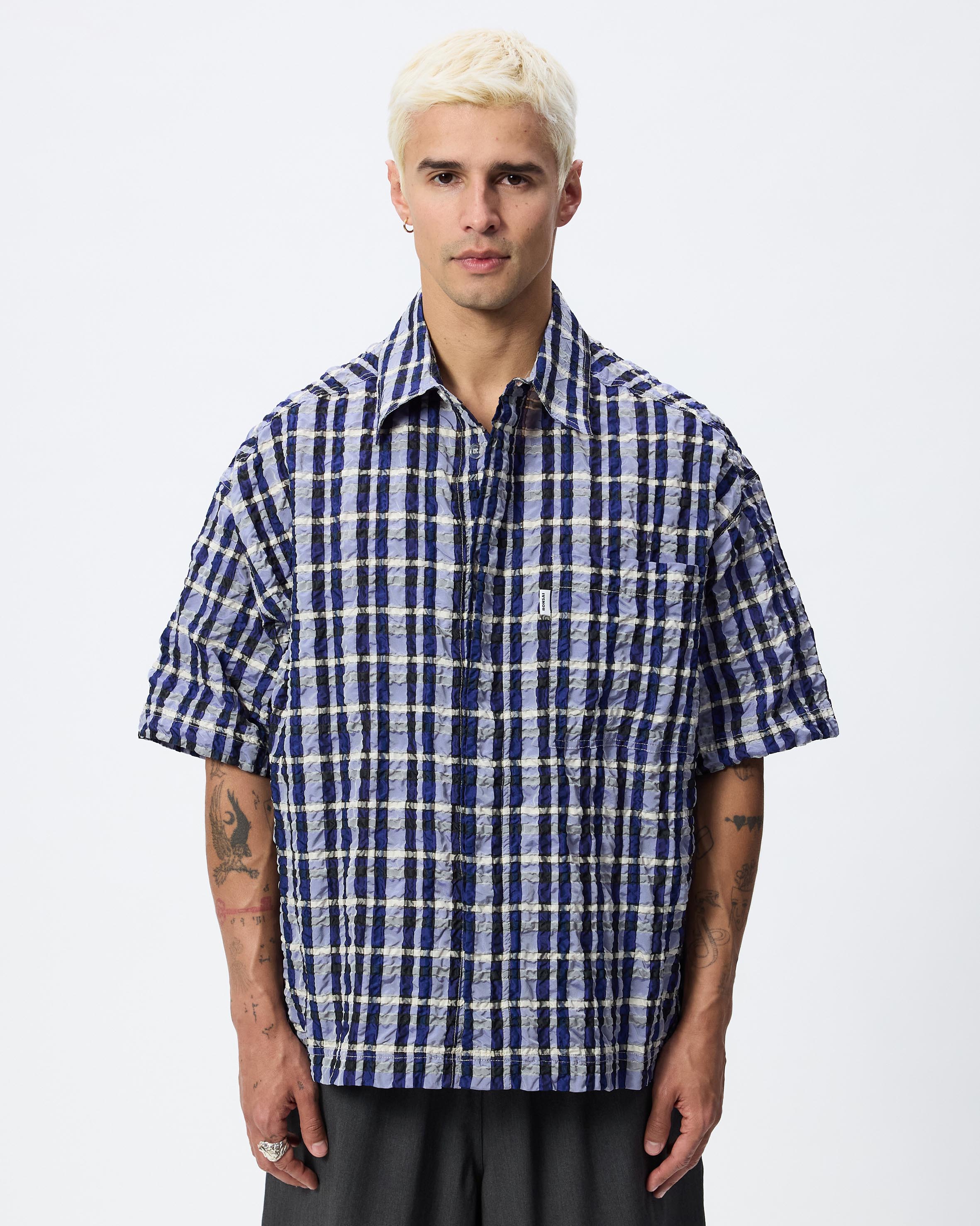 3D Cropped Oversized Shirt