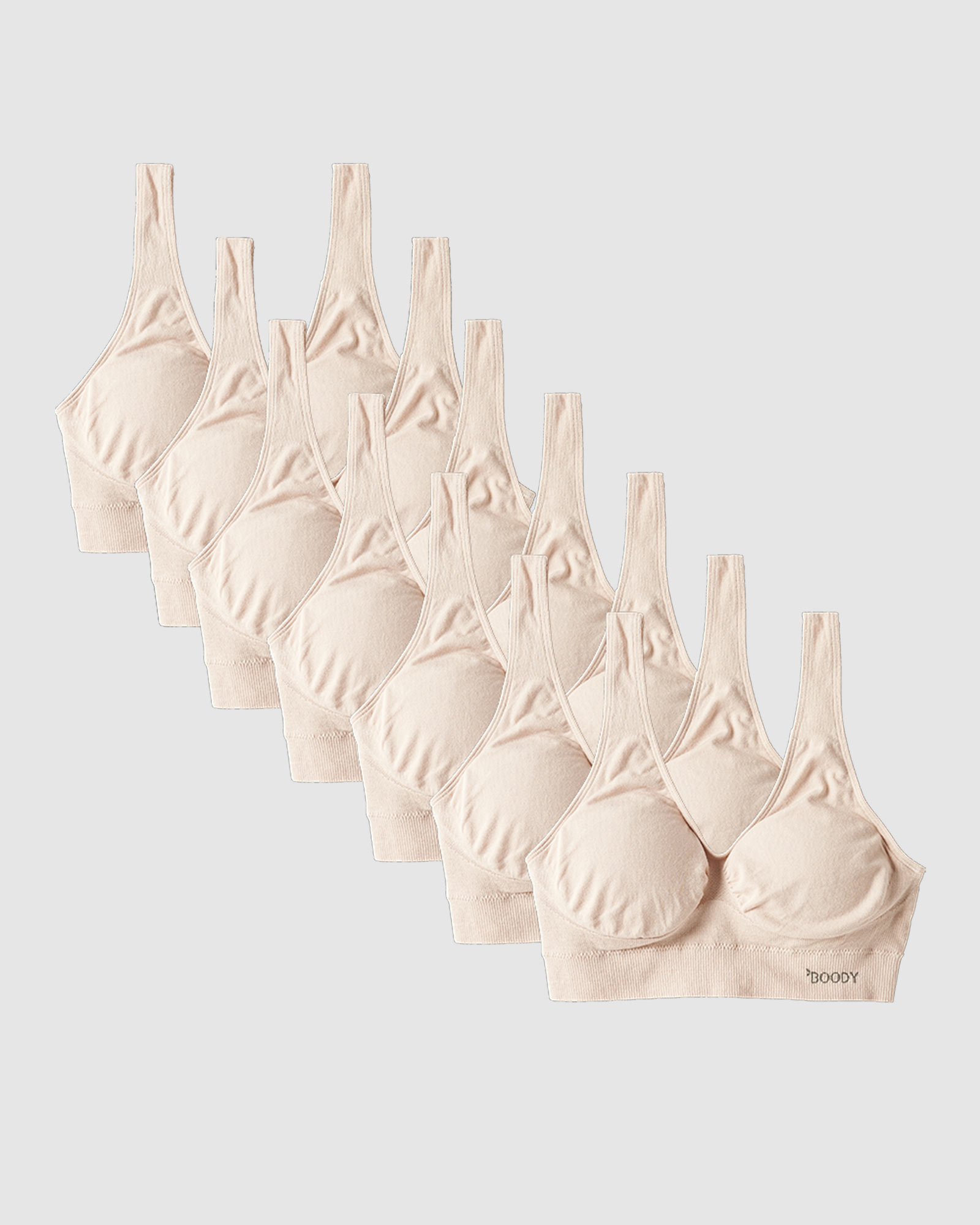 7-Pack Padded Shaper Crop Bra