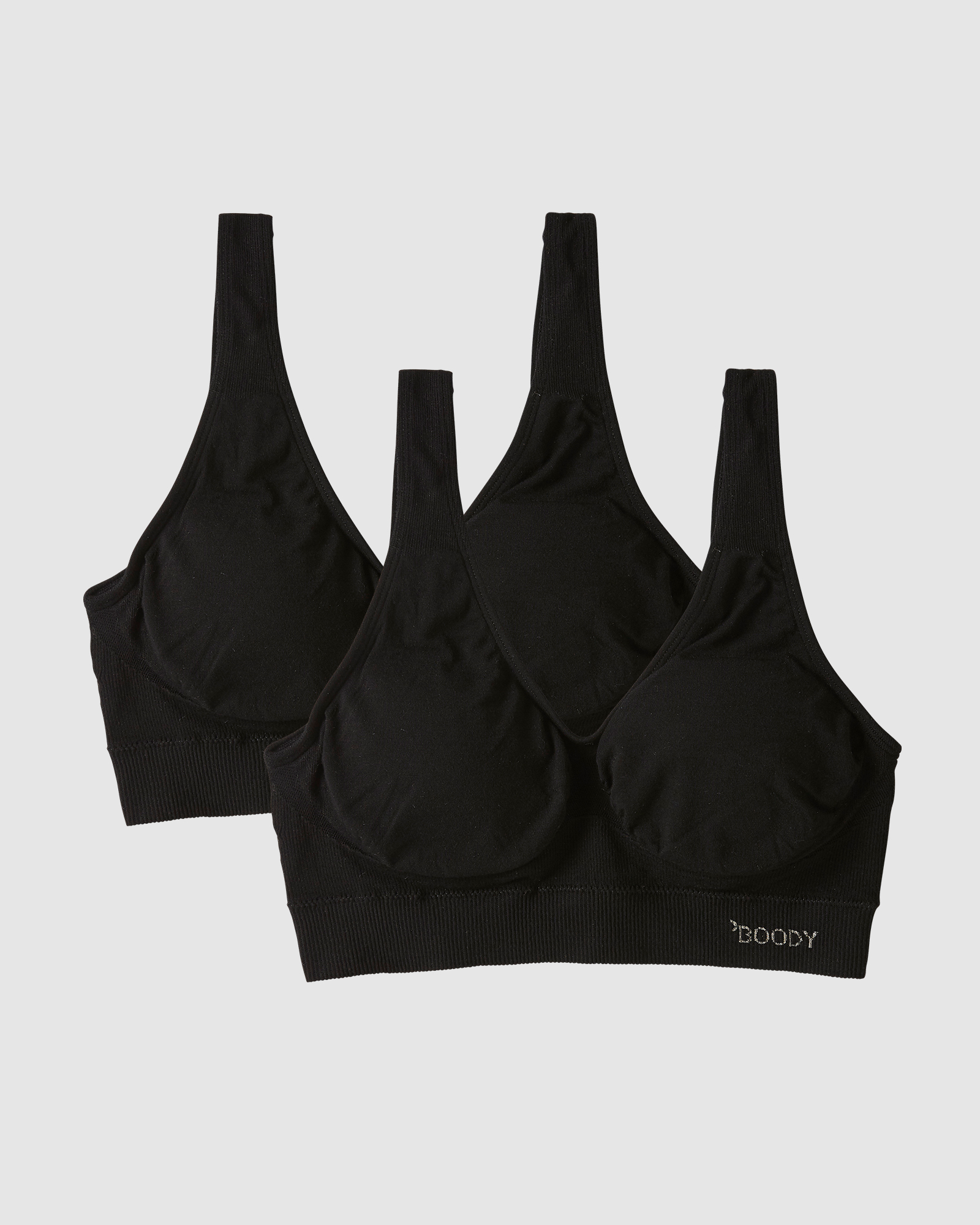 2-Pack Padded Shaper Crop Bra