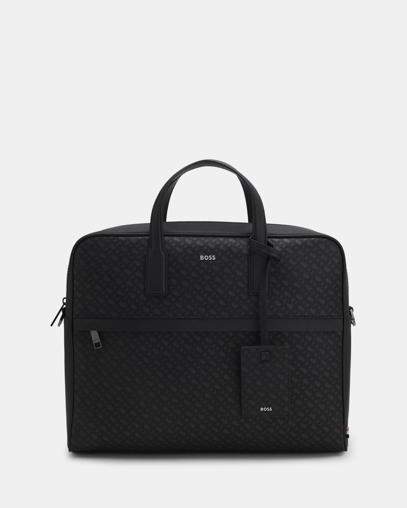 Zair Foil-Embossed Logo Monogram Document Case