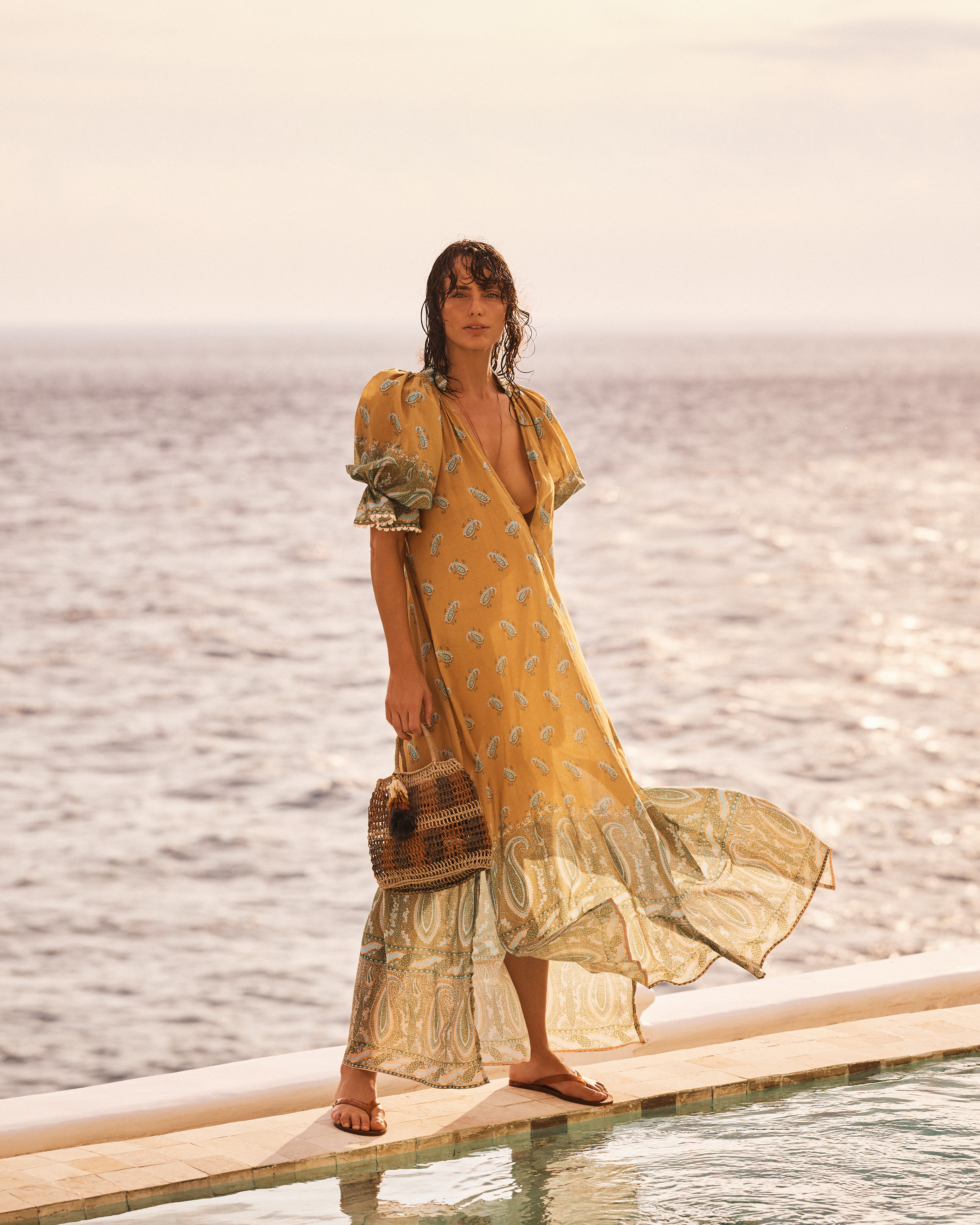 Lucent Maxi Smock Dress