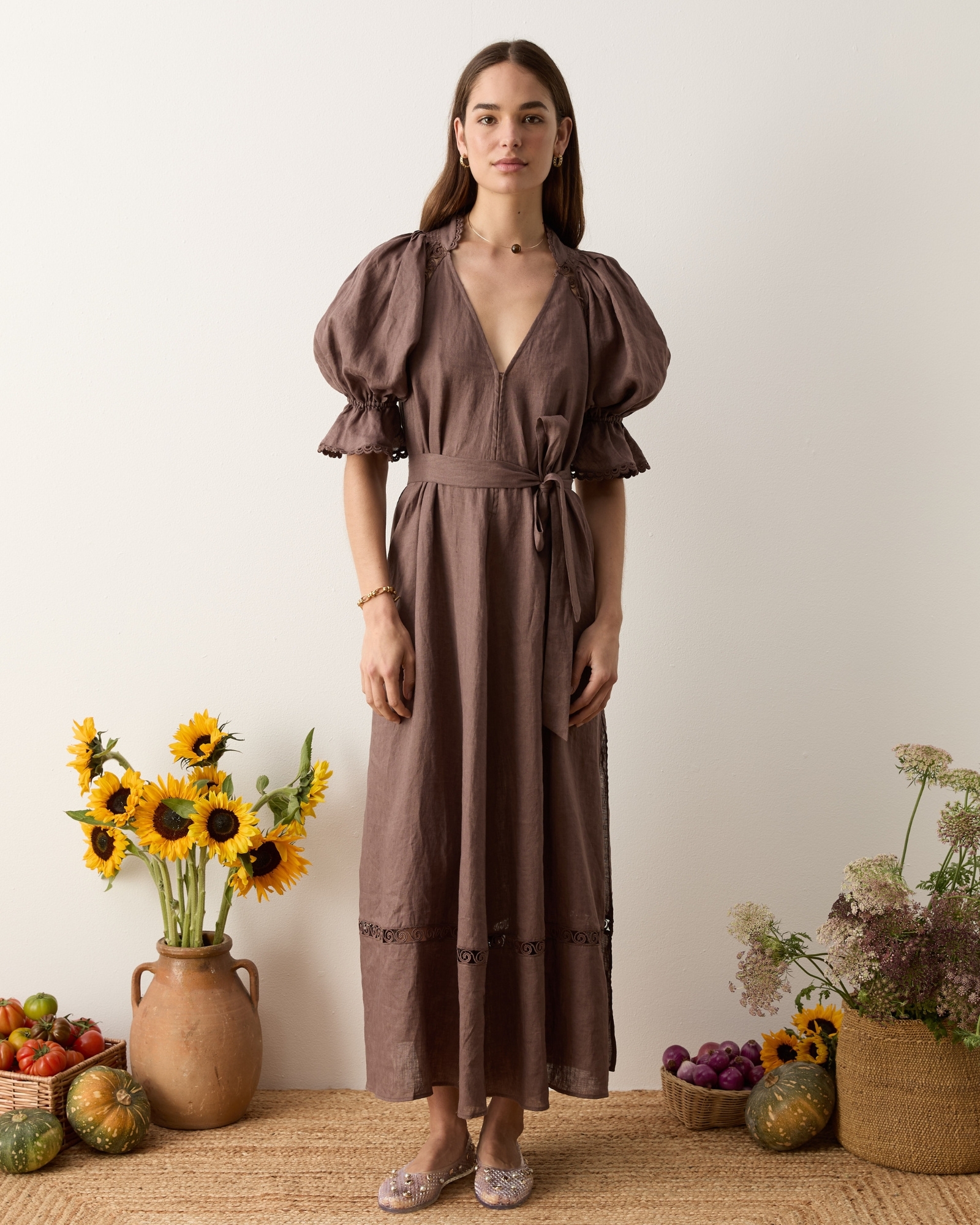 Myra Smock Maxi Dress