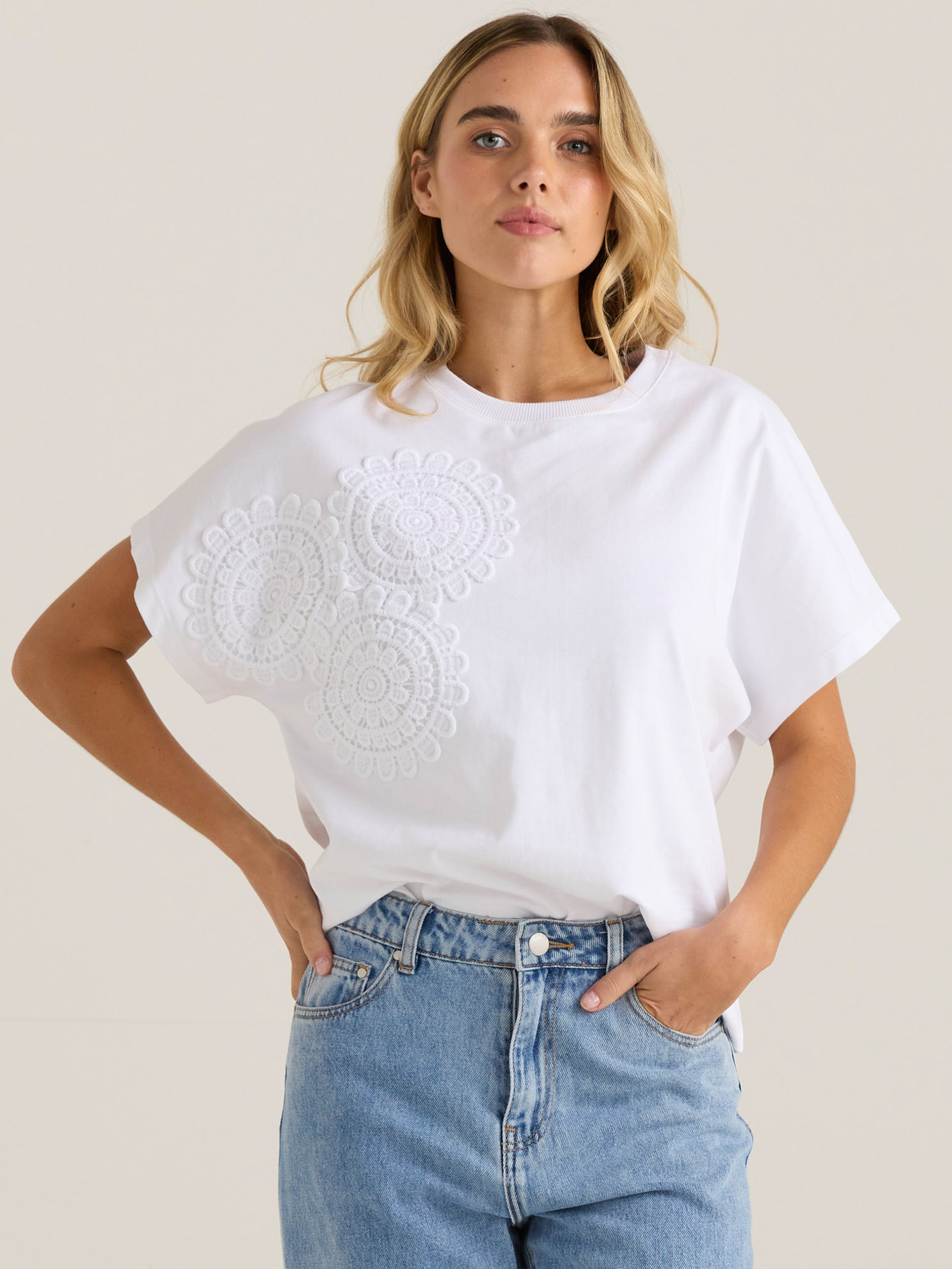 Mira Crochet Tee