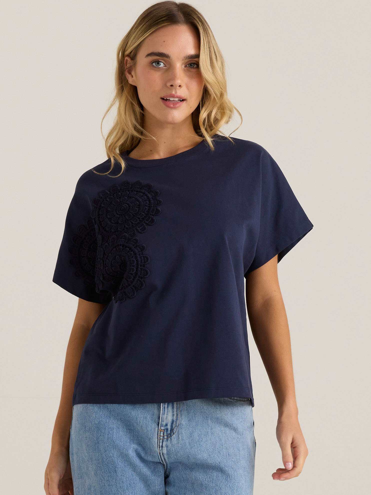 Mira Crochet Tee