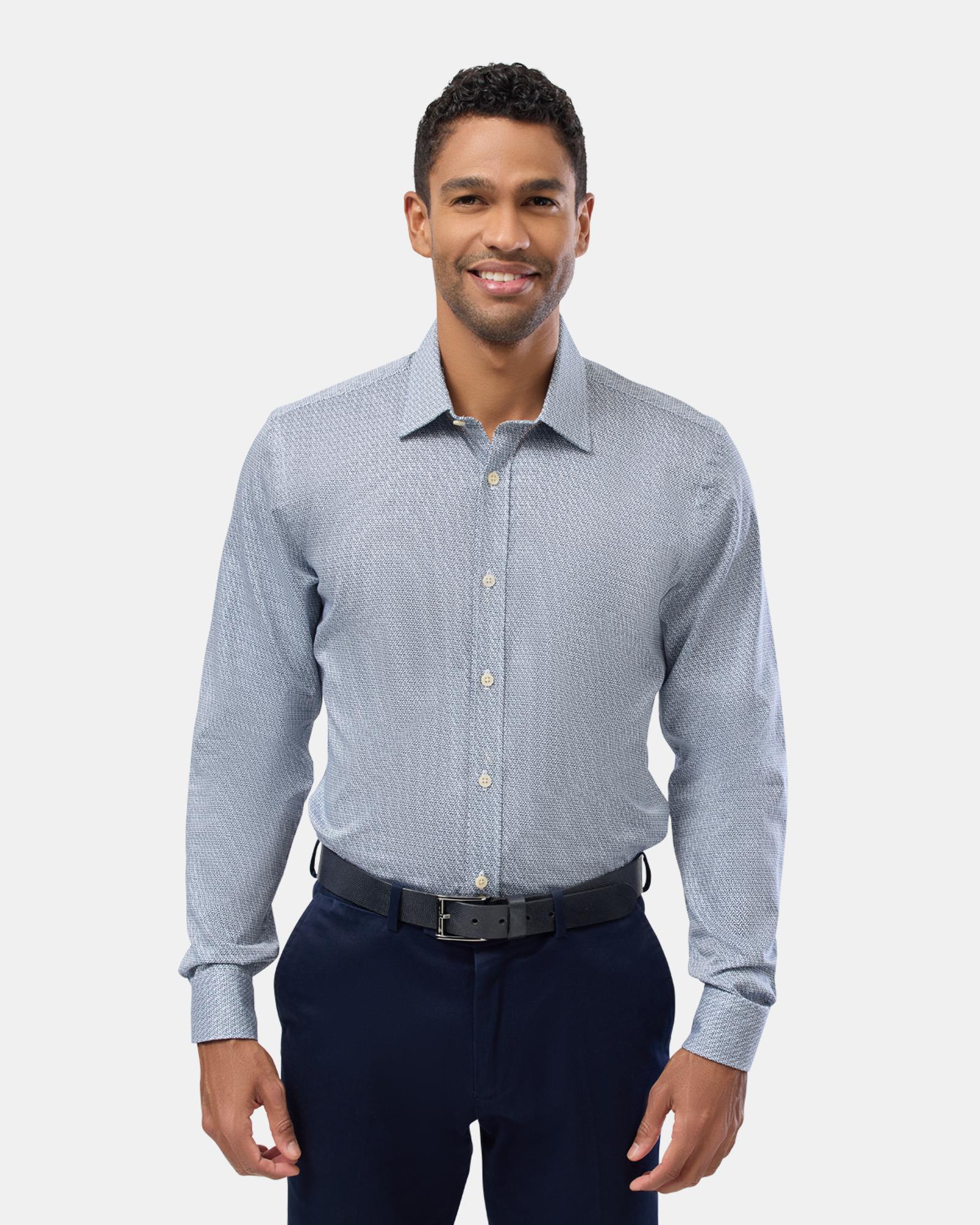 Abstract Print Slim Fit Shirt