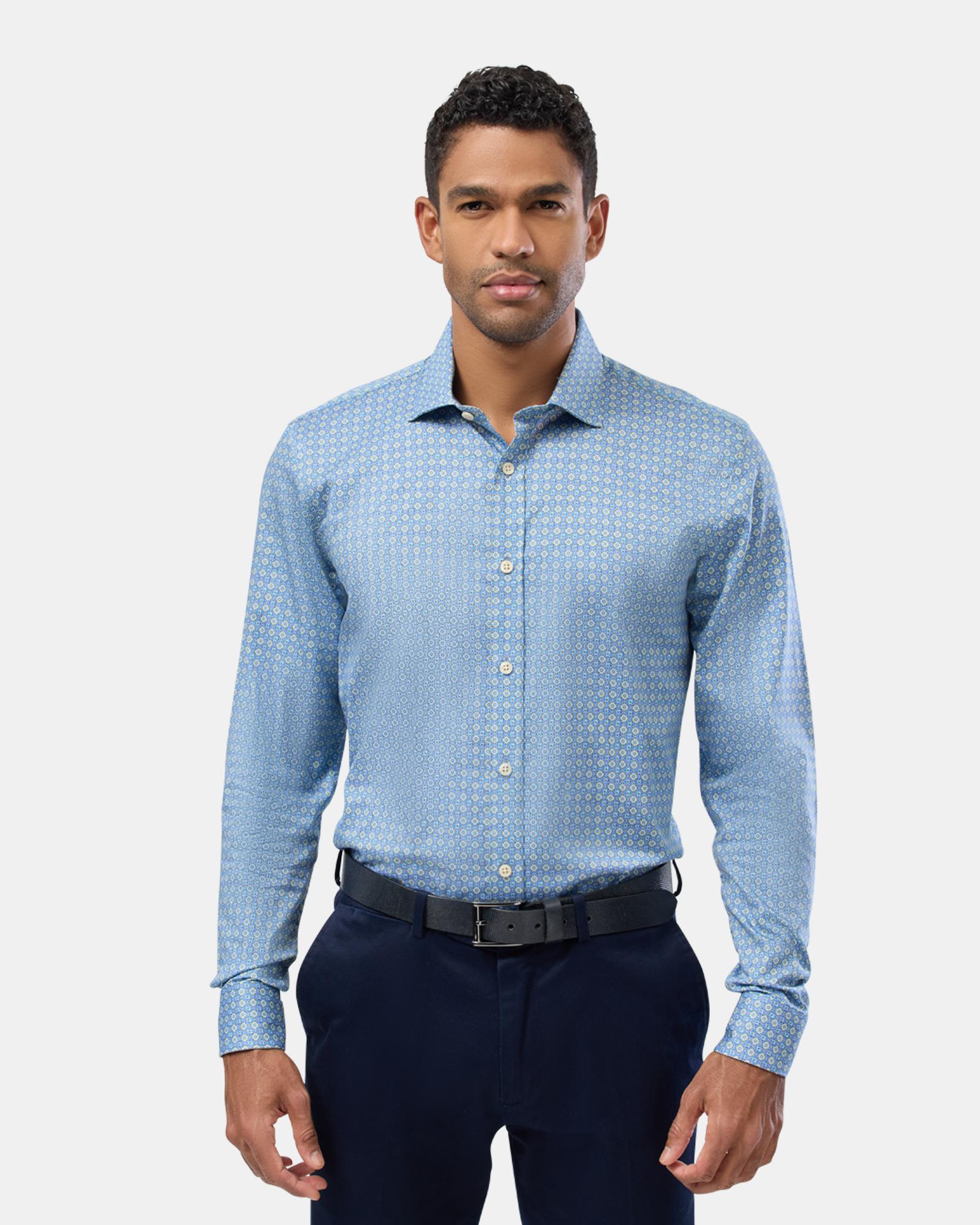 Circle Motif Slim Fit Shirt