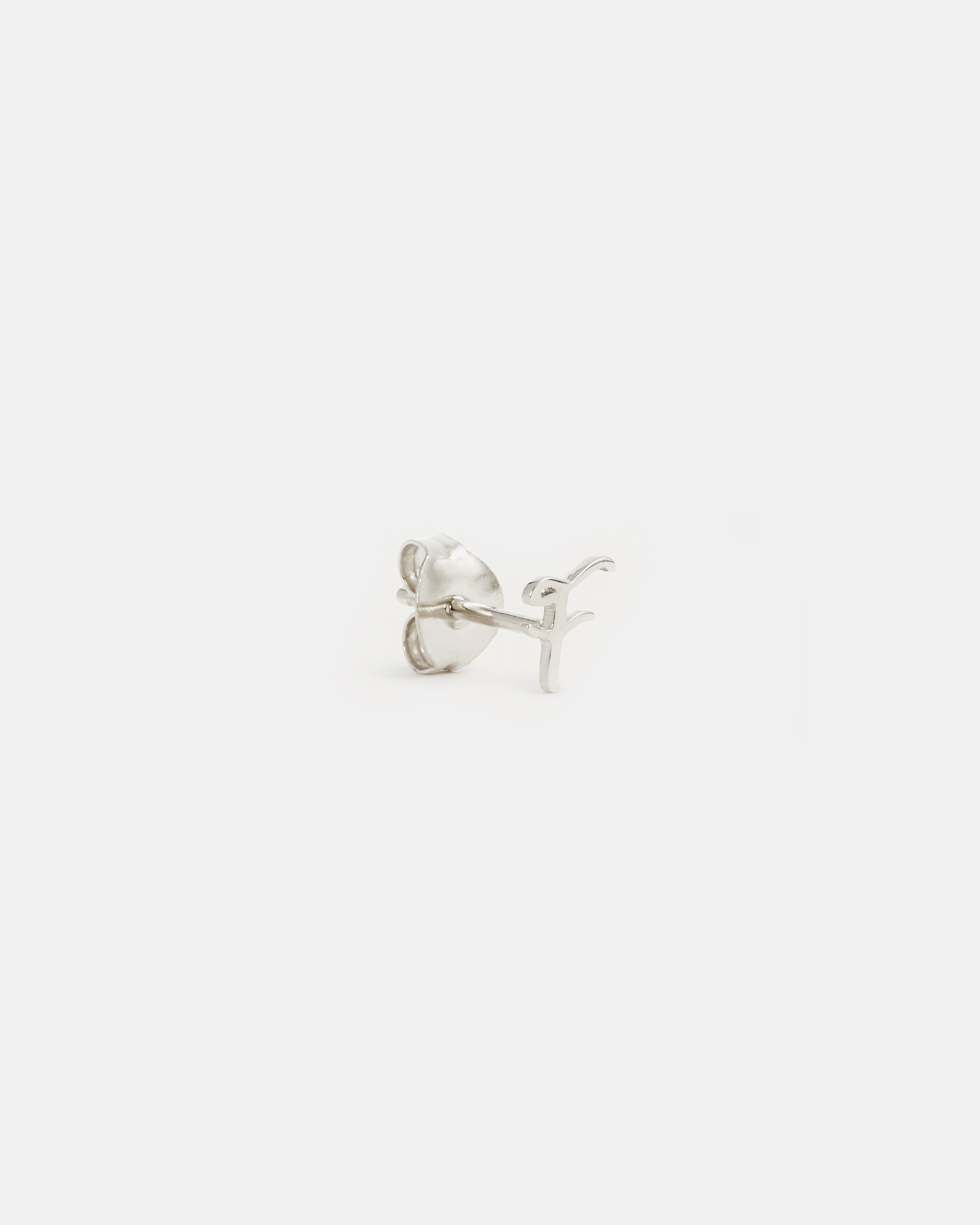 Sterling Silver Love F Earring