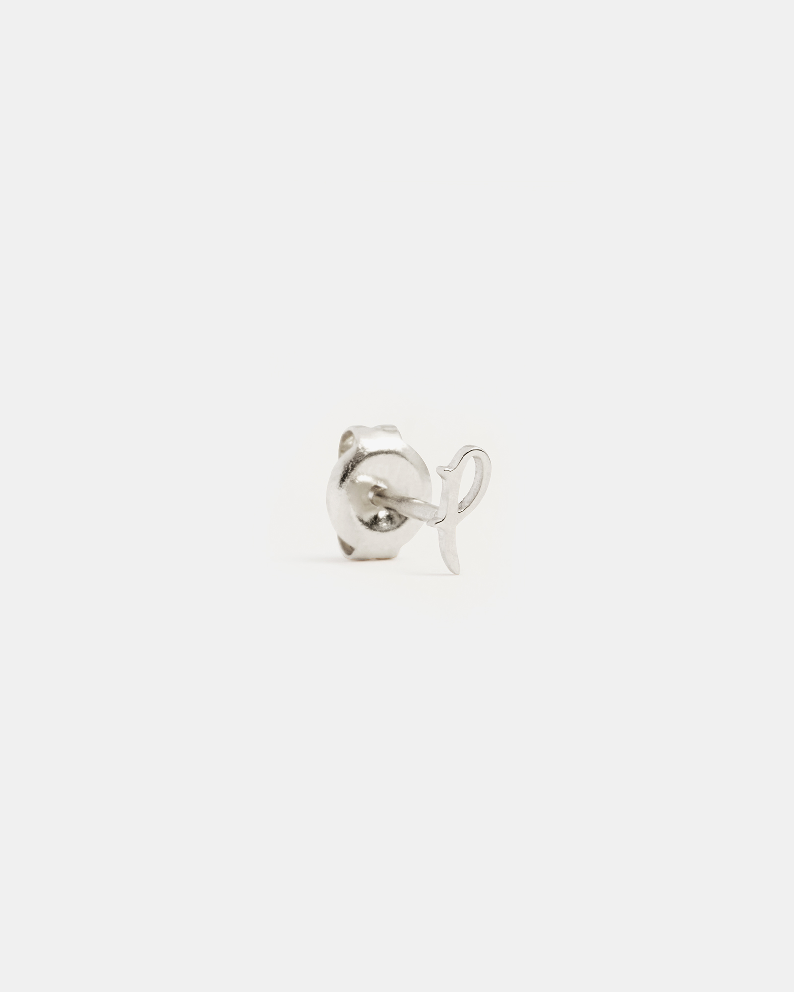 Sterling Silver Love P Earring