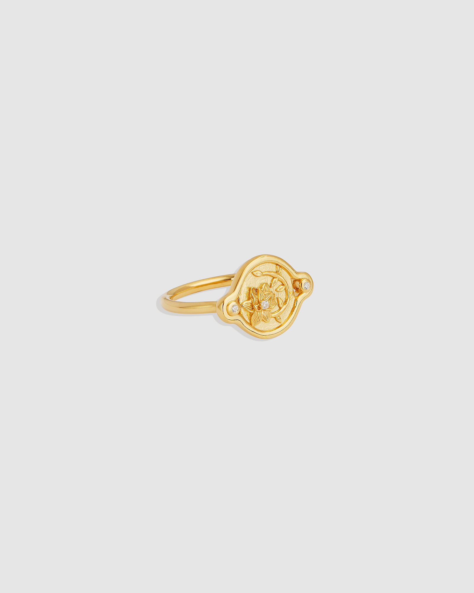 Serene Lotus Ring