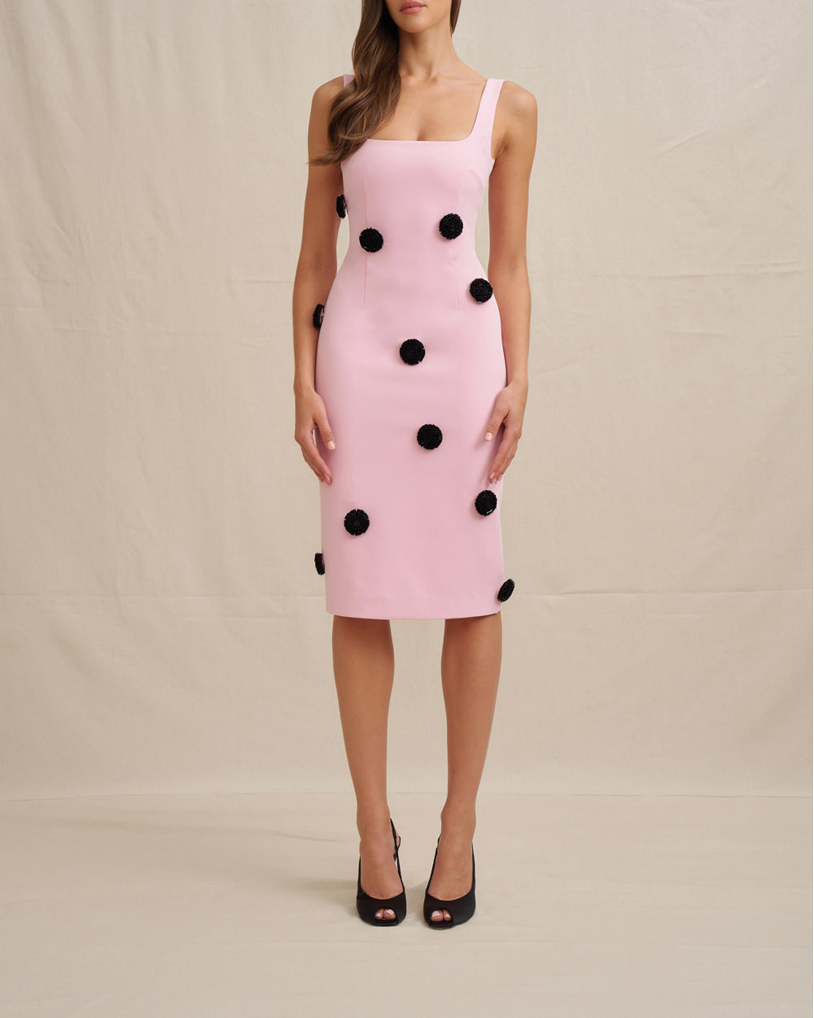 Anita Spot Midi Dress