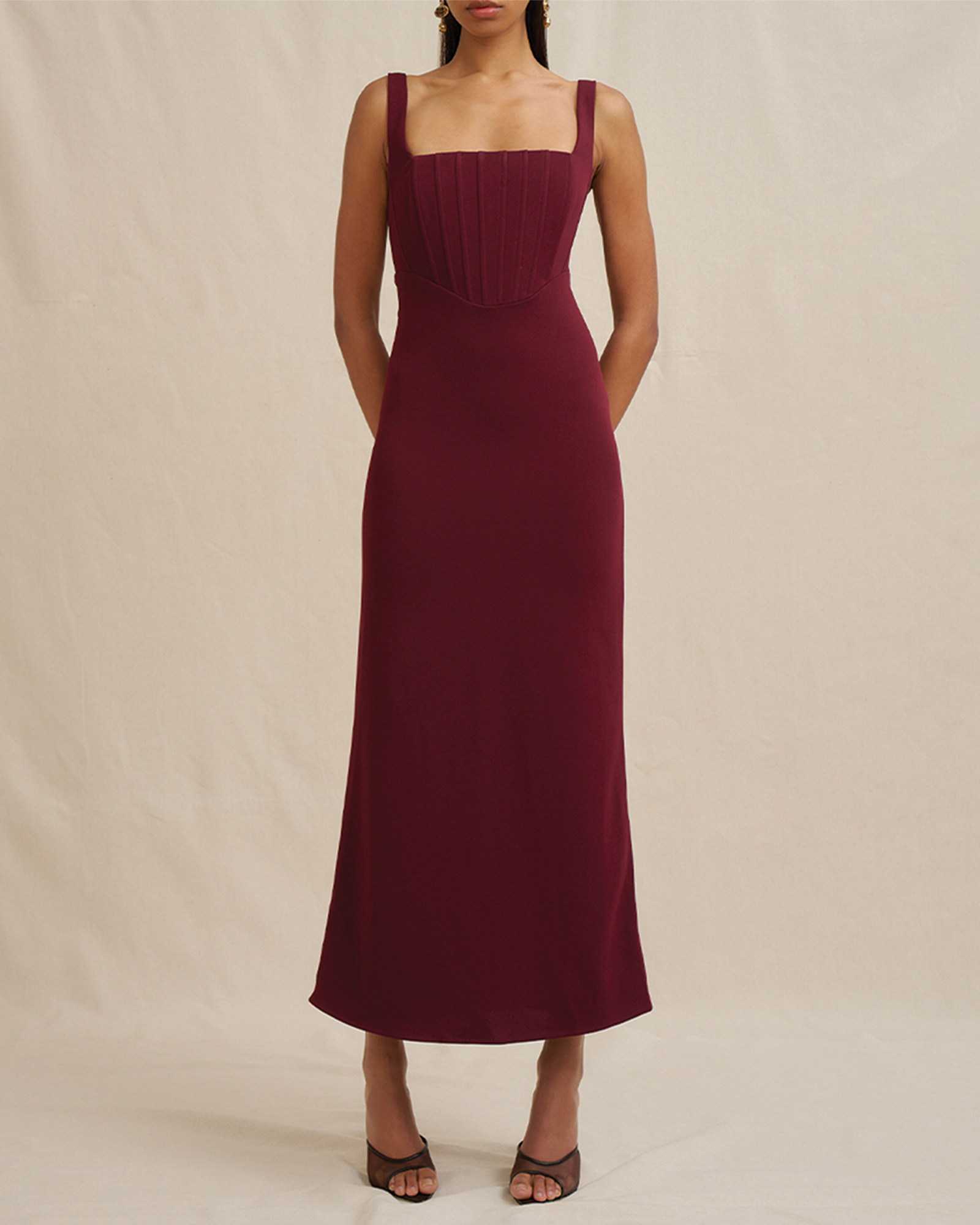Basia Bodice Midi Dress