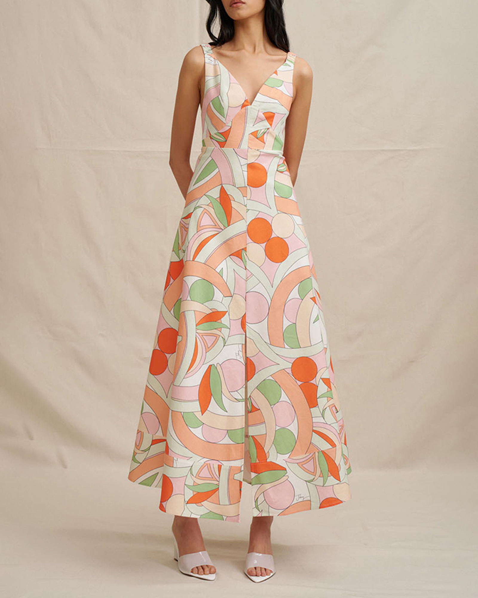 Bloomtide A-Line Maxi Dress