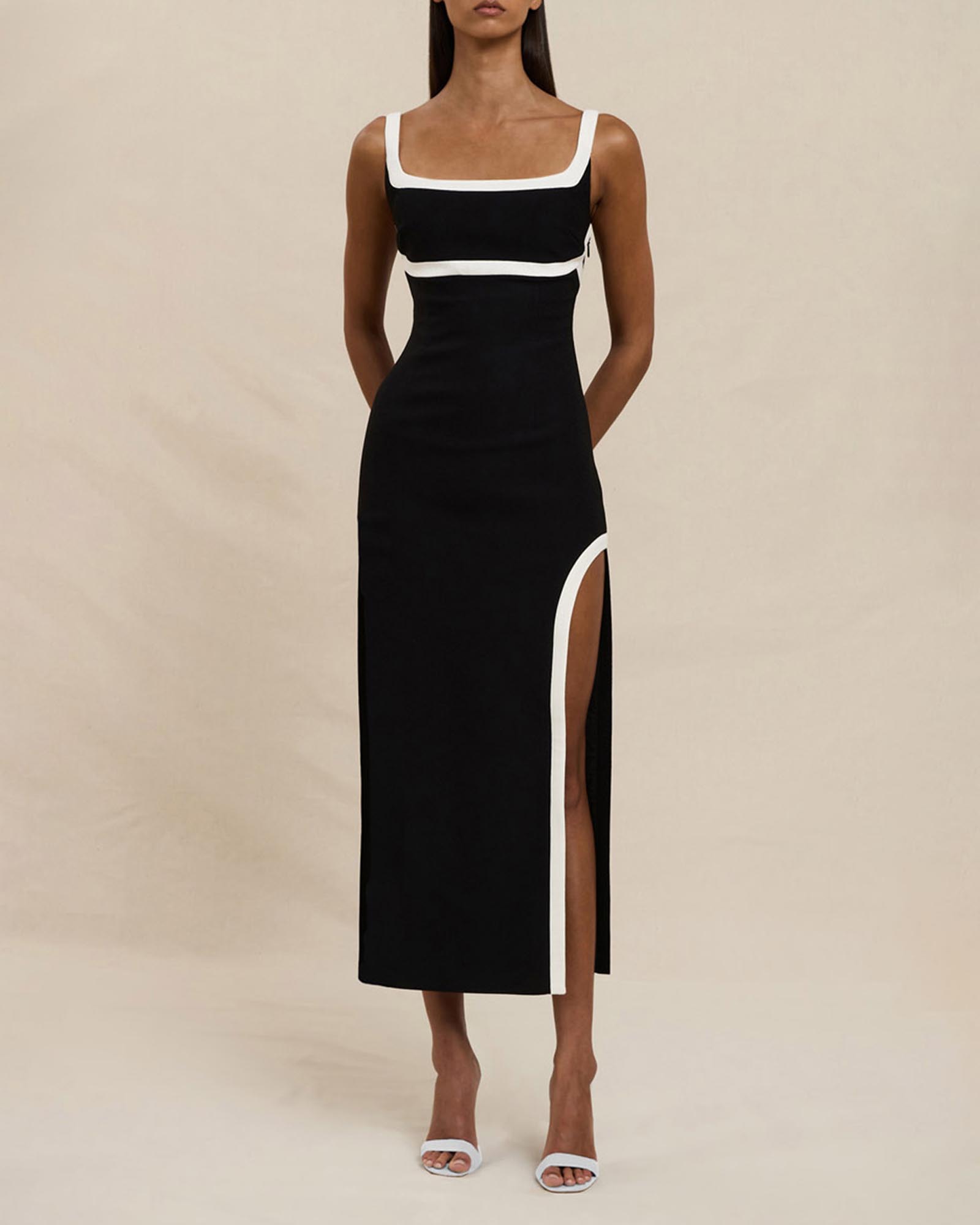Saraya Scoop Split Dress
