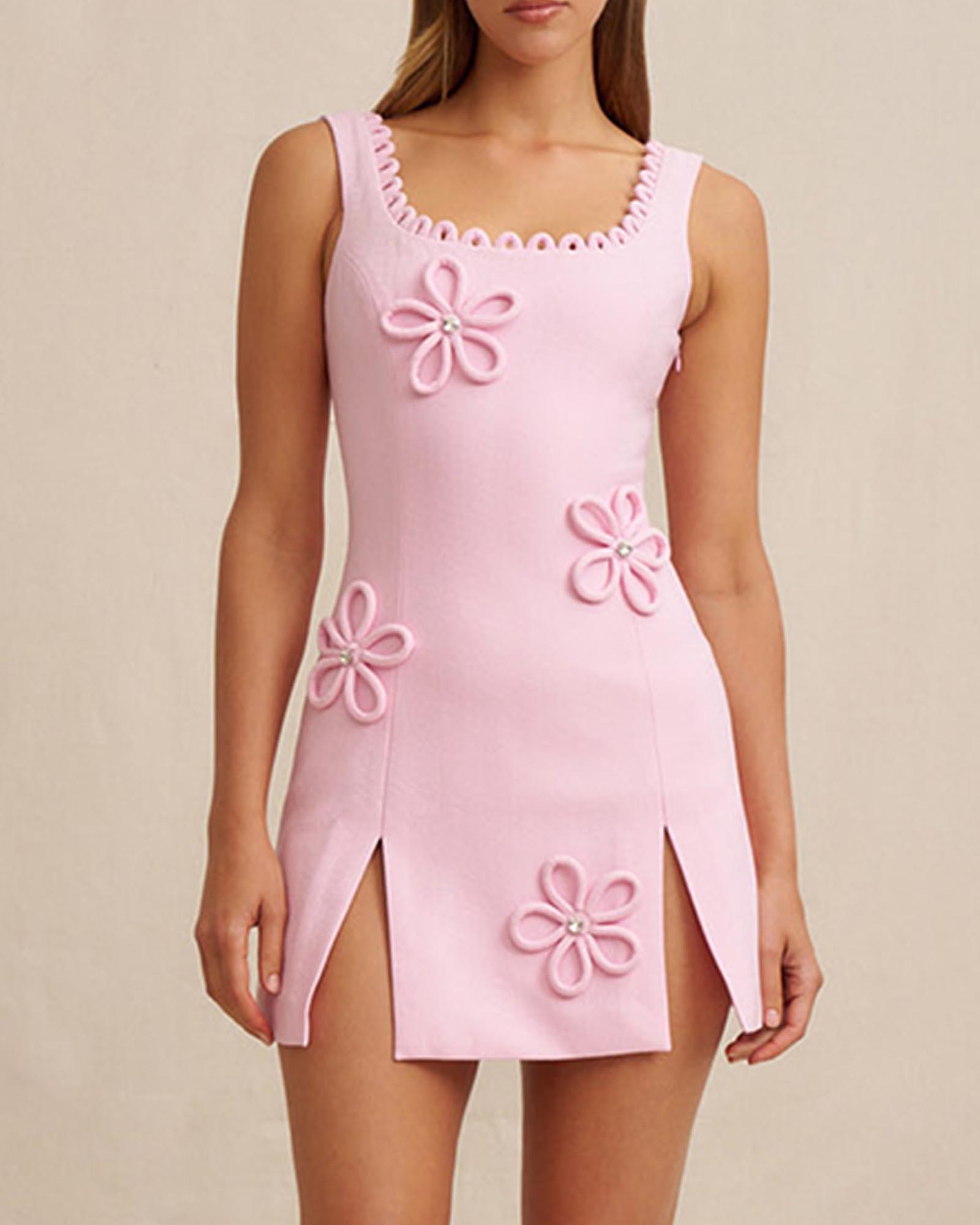 Flower Form Mini Dress