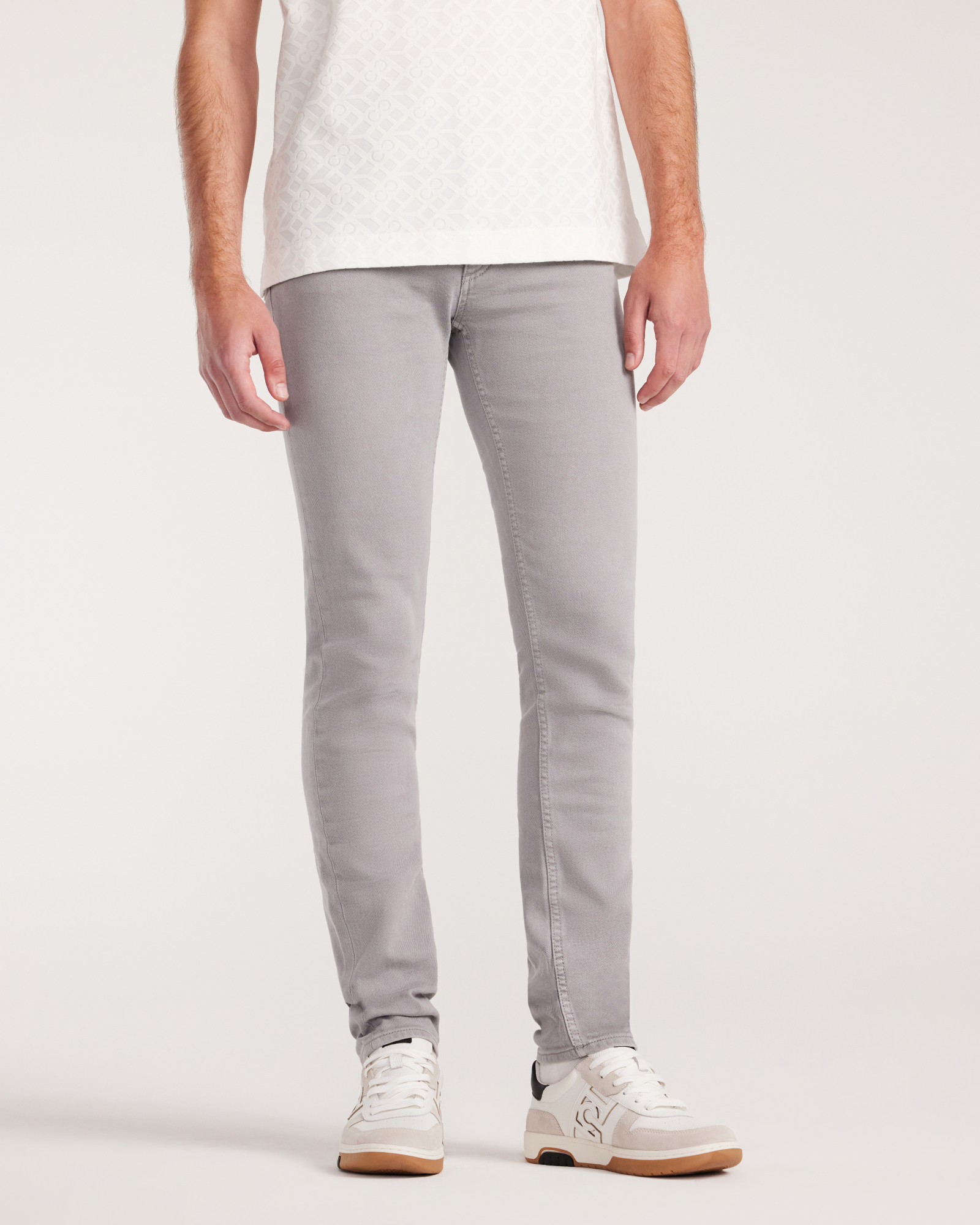 Skinny Fit Overdyed Jeans Ash