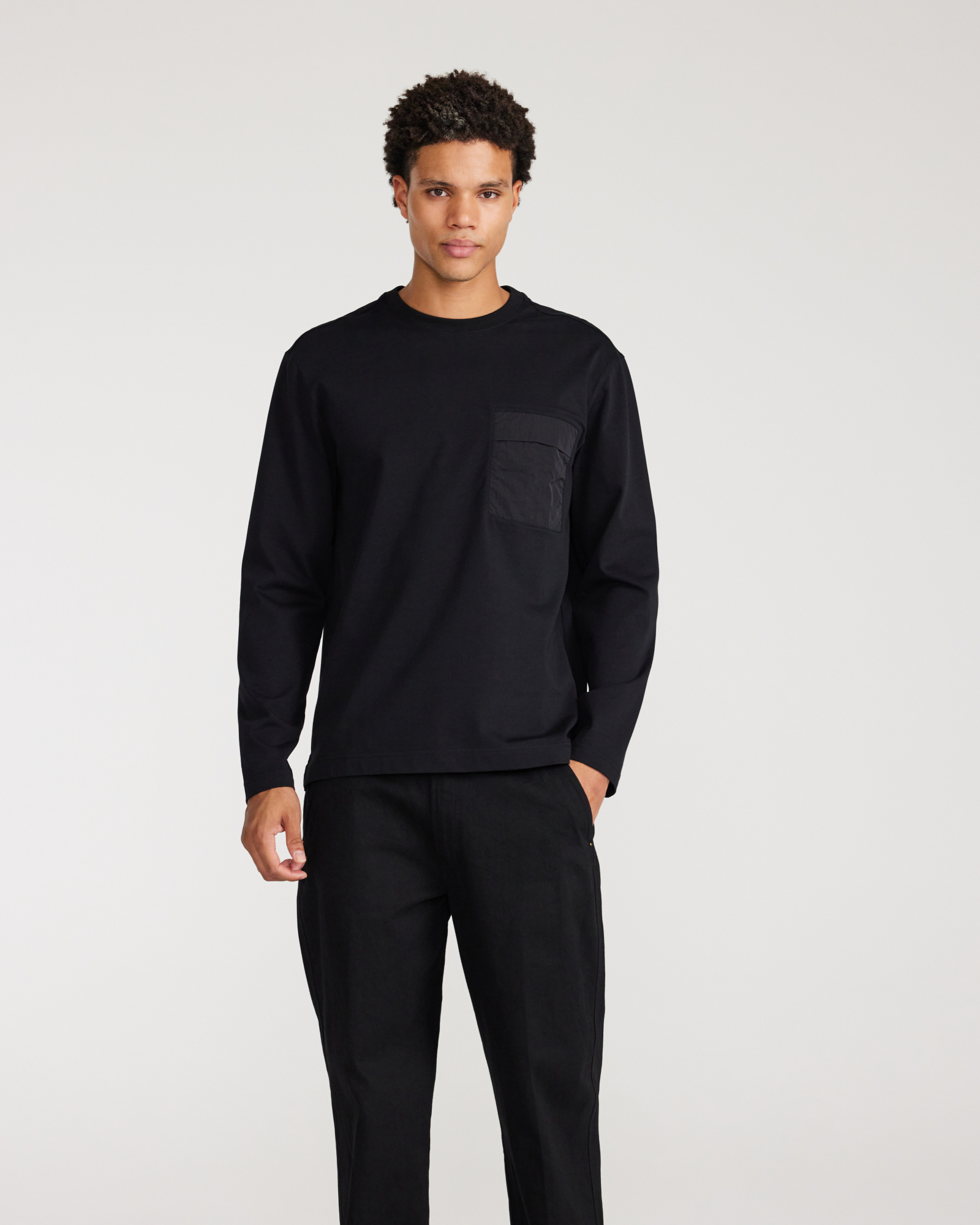 Long Sleeve Utility T-shirt Black