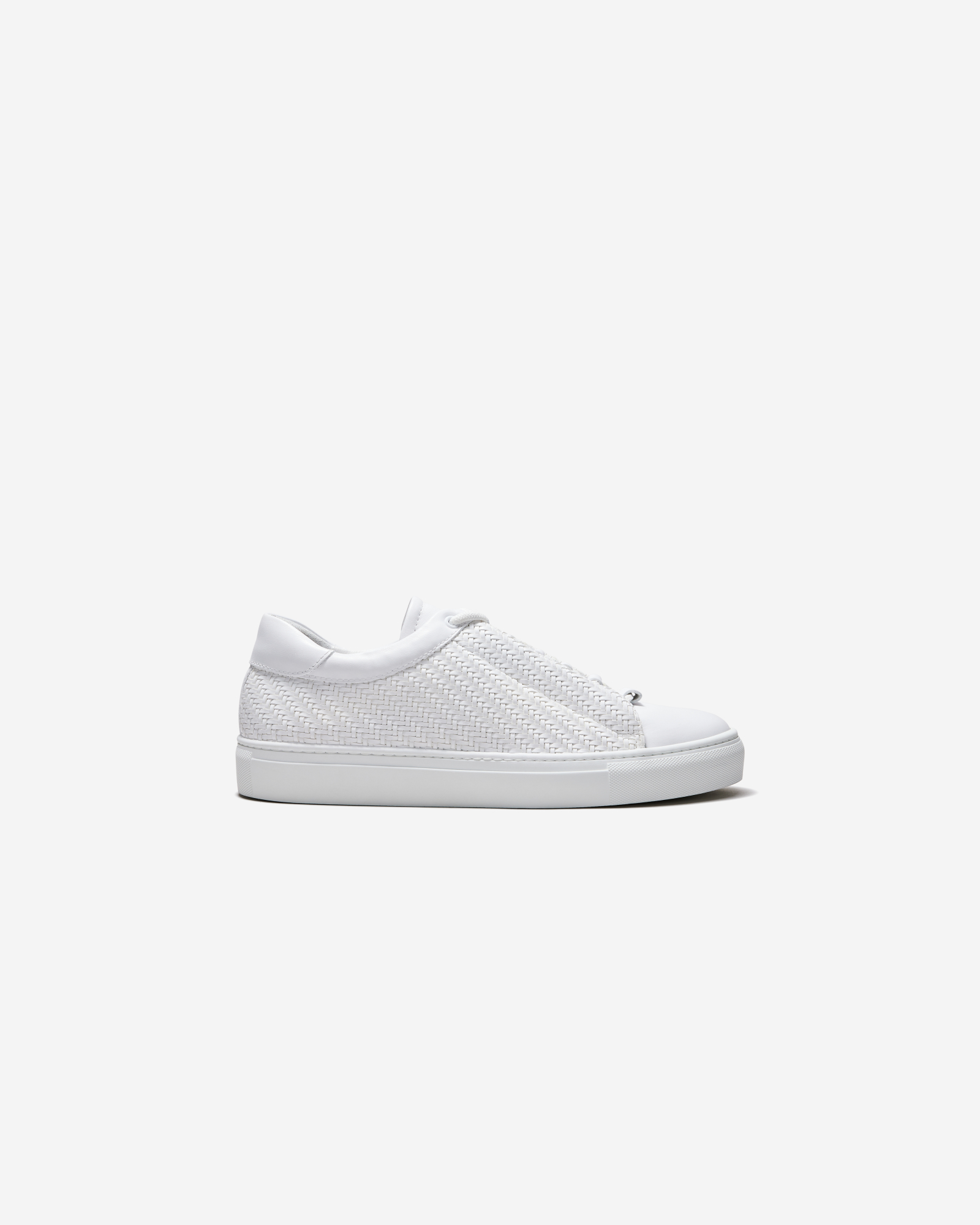 Woven Concealed Sneaker White