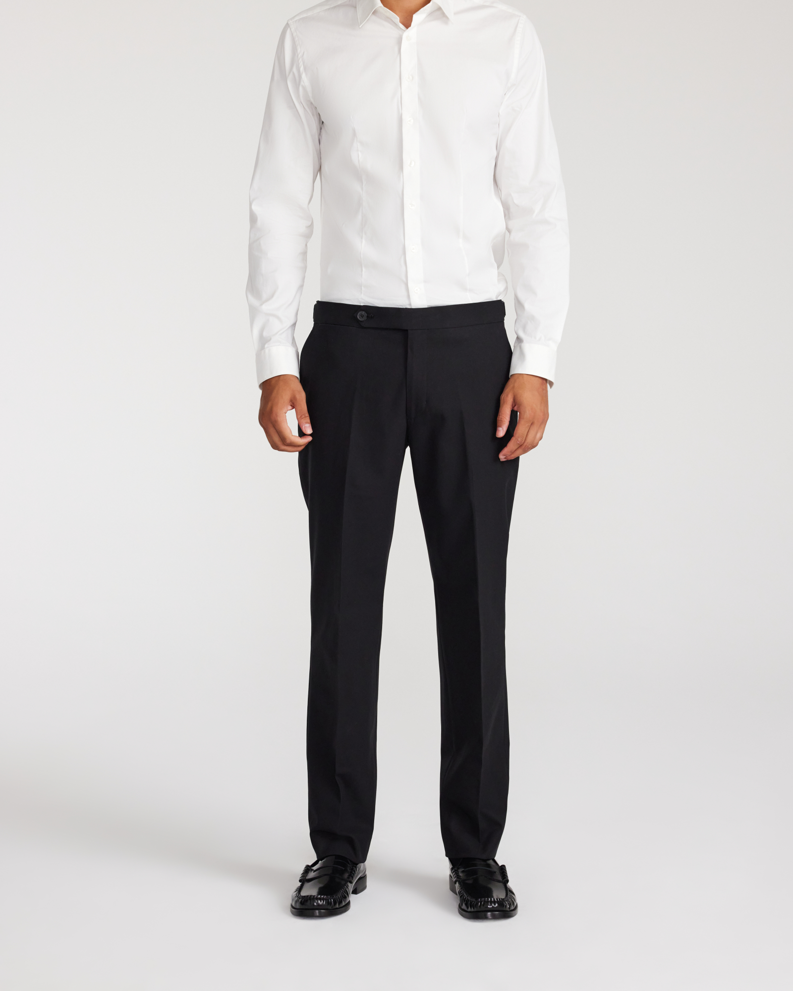 Cotton Twill Pants Black