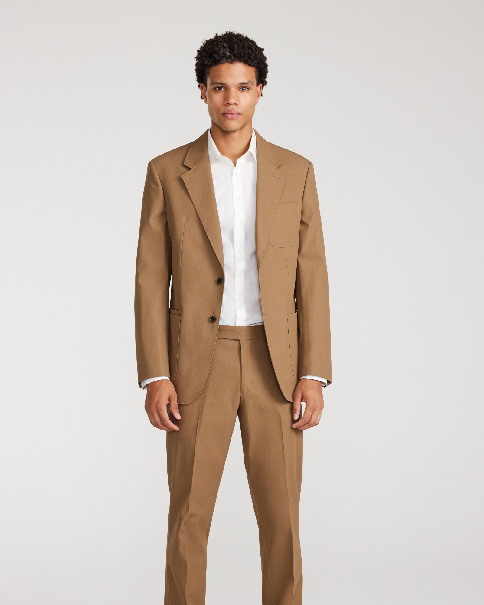 Cotton Twill Blazer Oak