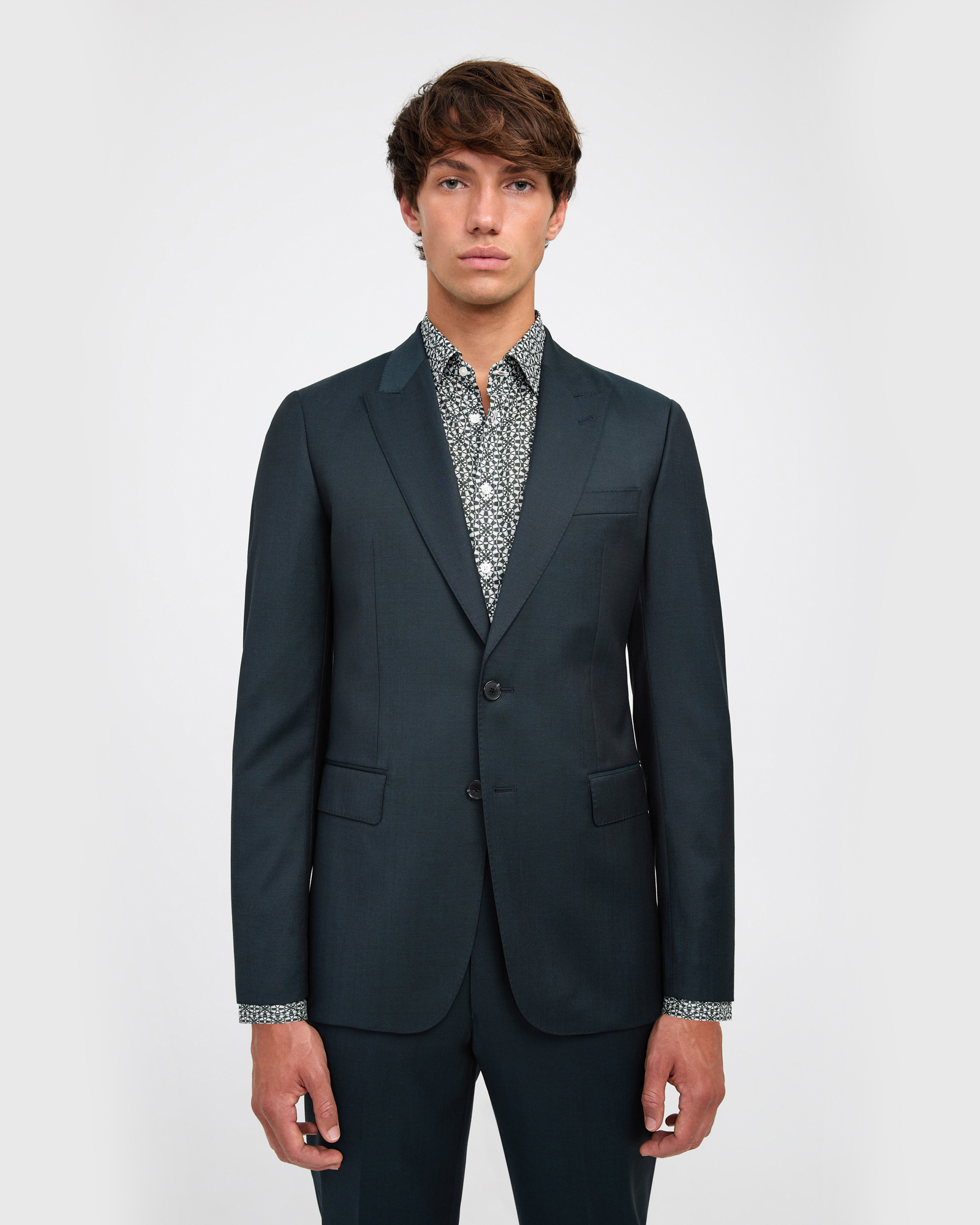 Tonal Twill Suit Jacket