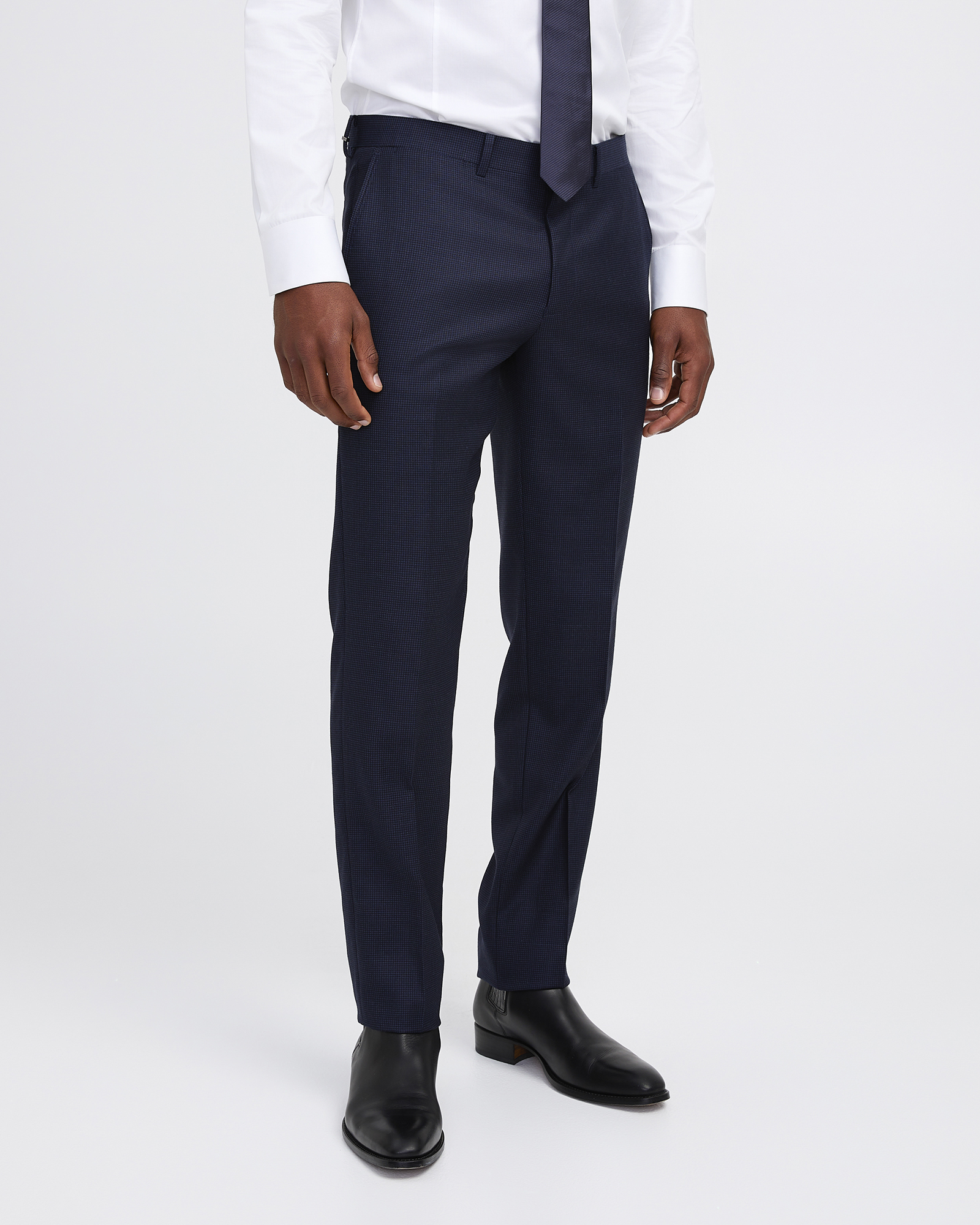 Tonal Basketweave Suit Pant