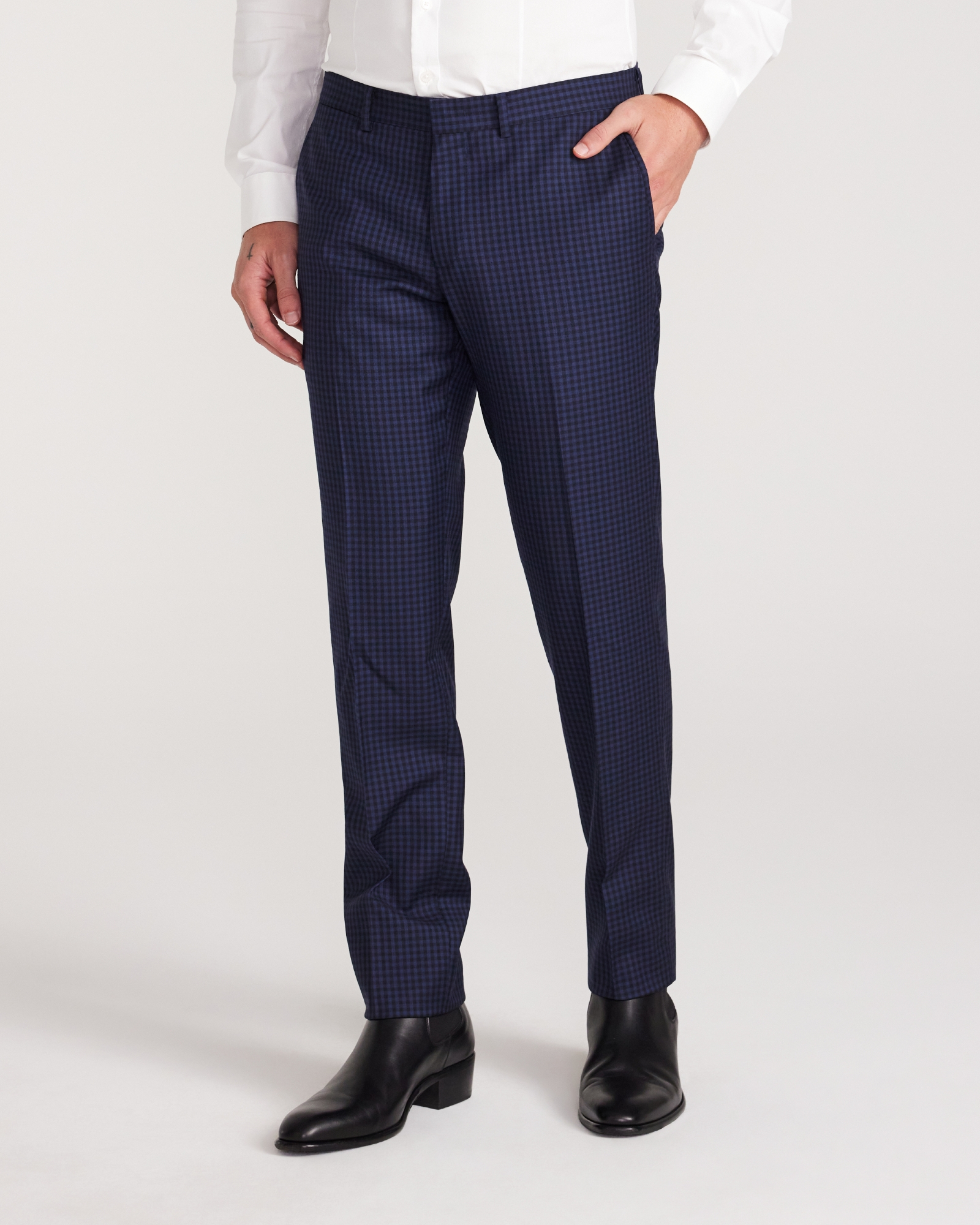 Gingham Suit Pants