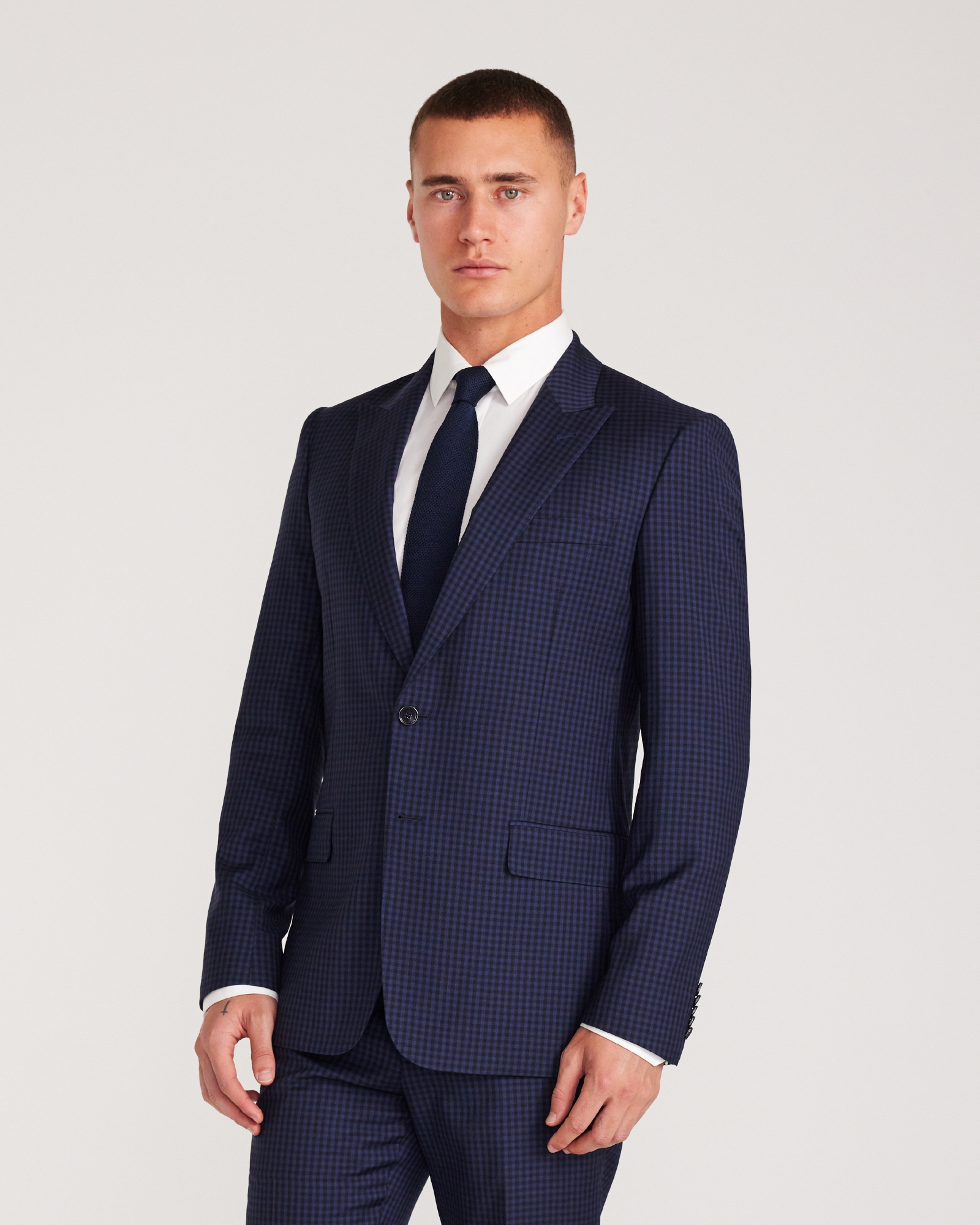 Gingham Suit Jacket