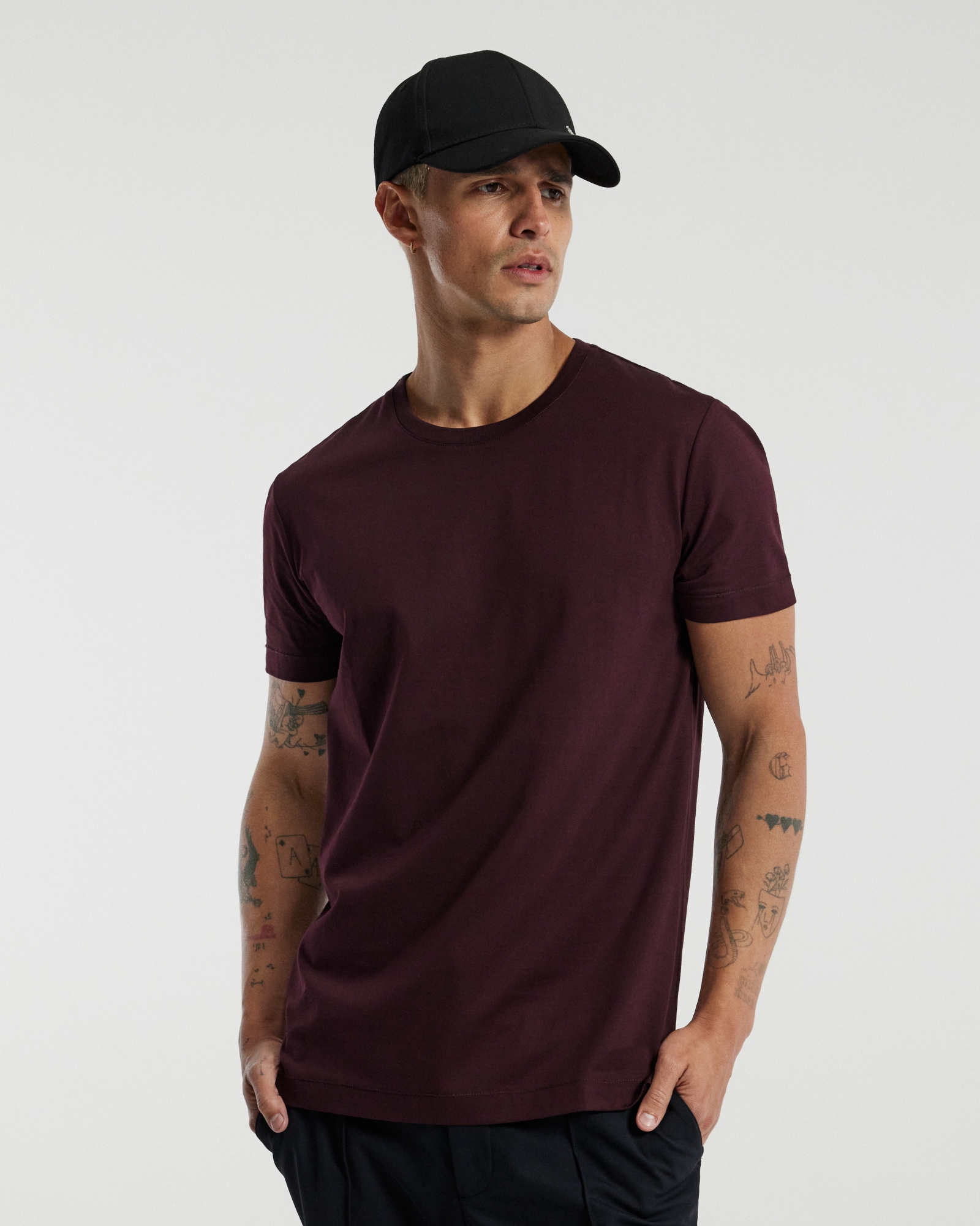 Mercerised Crew T-shirt