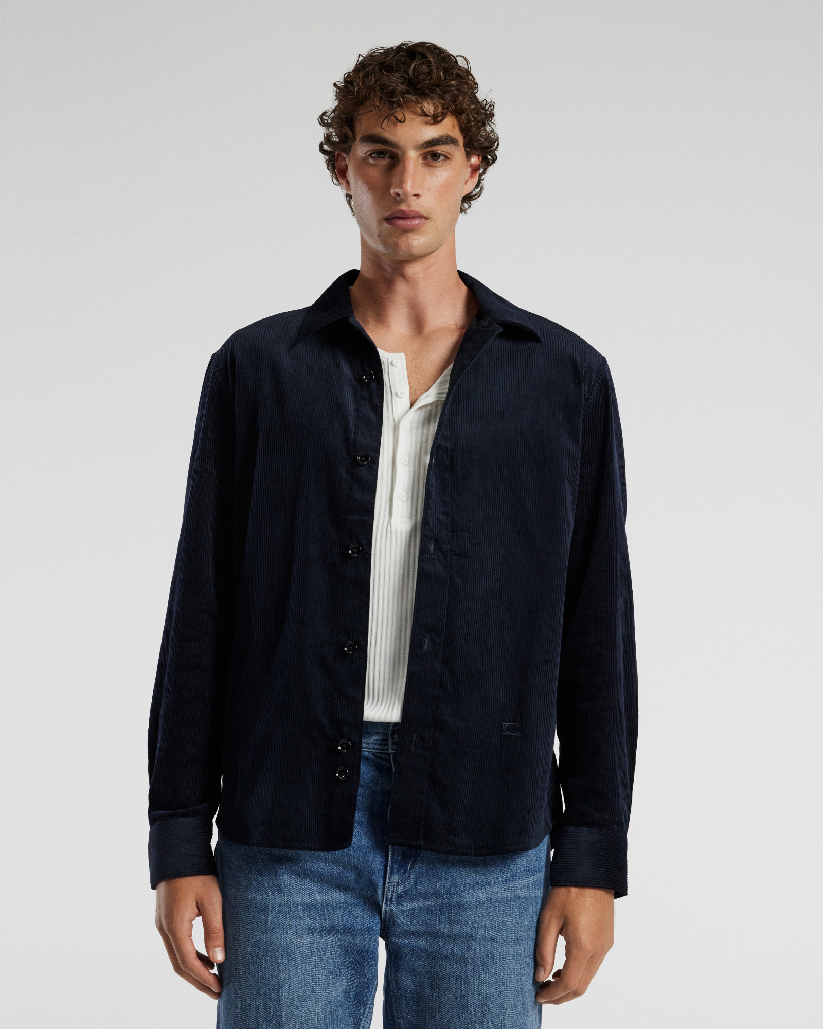 Cord Shirt Navy