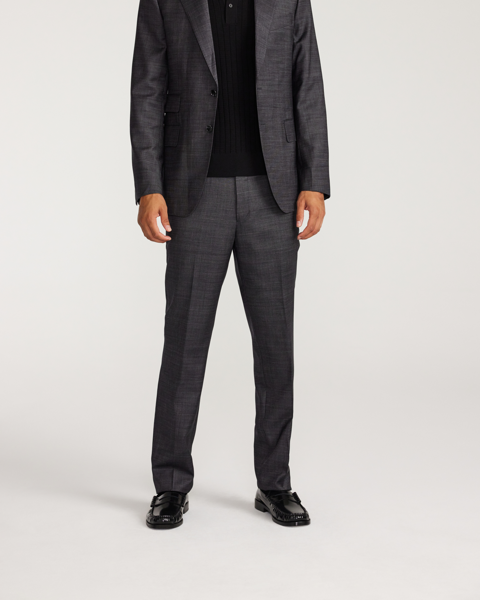 Refined Thatch Suit Pants Granite