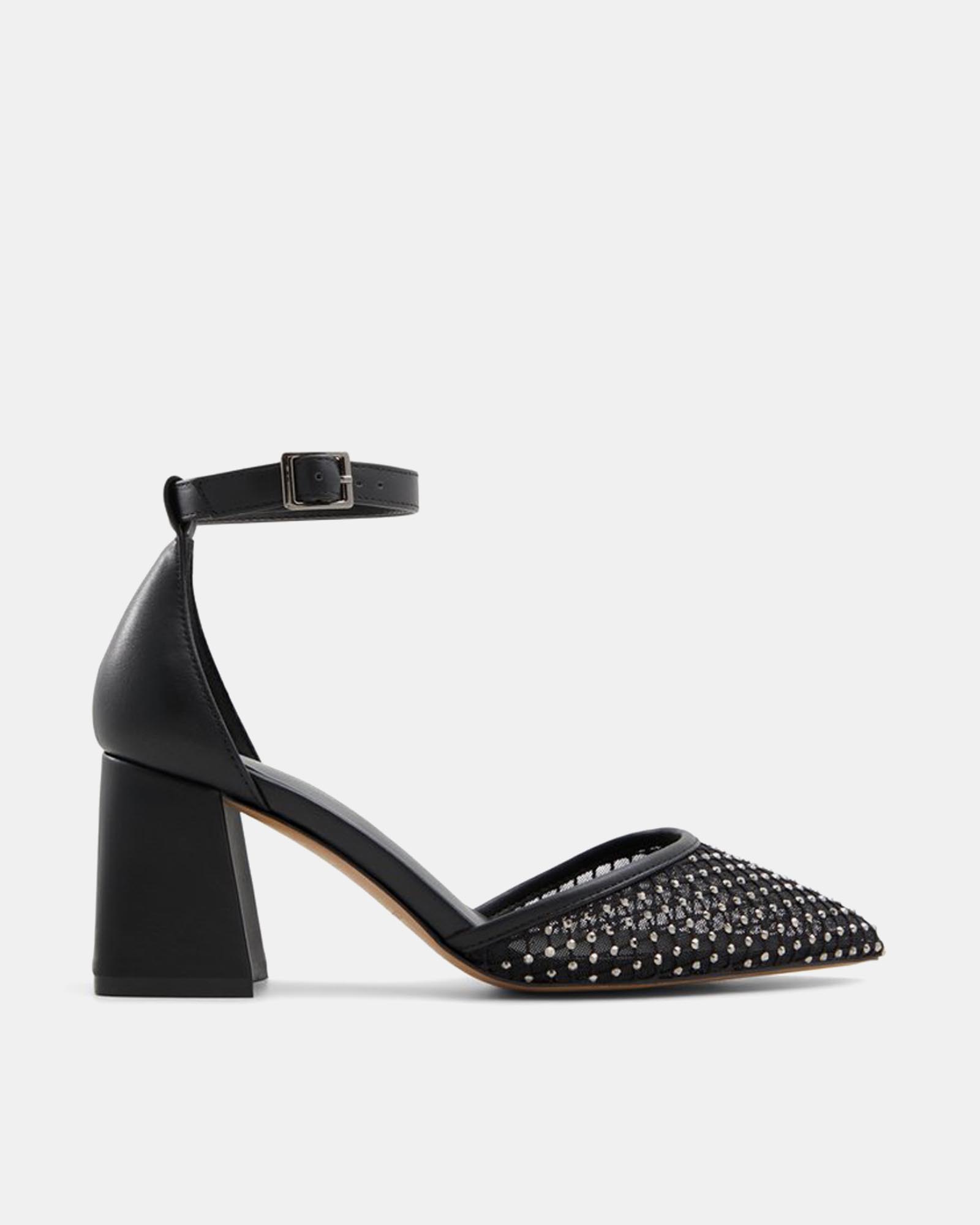 Daliaa Pointed Toe Block Heels