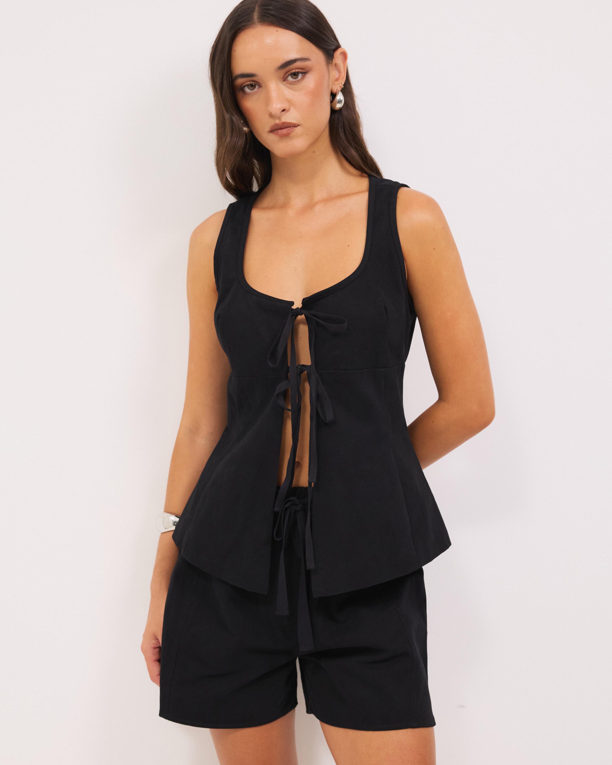 Matt Cotton Twill Vest