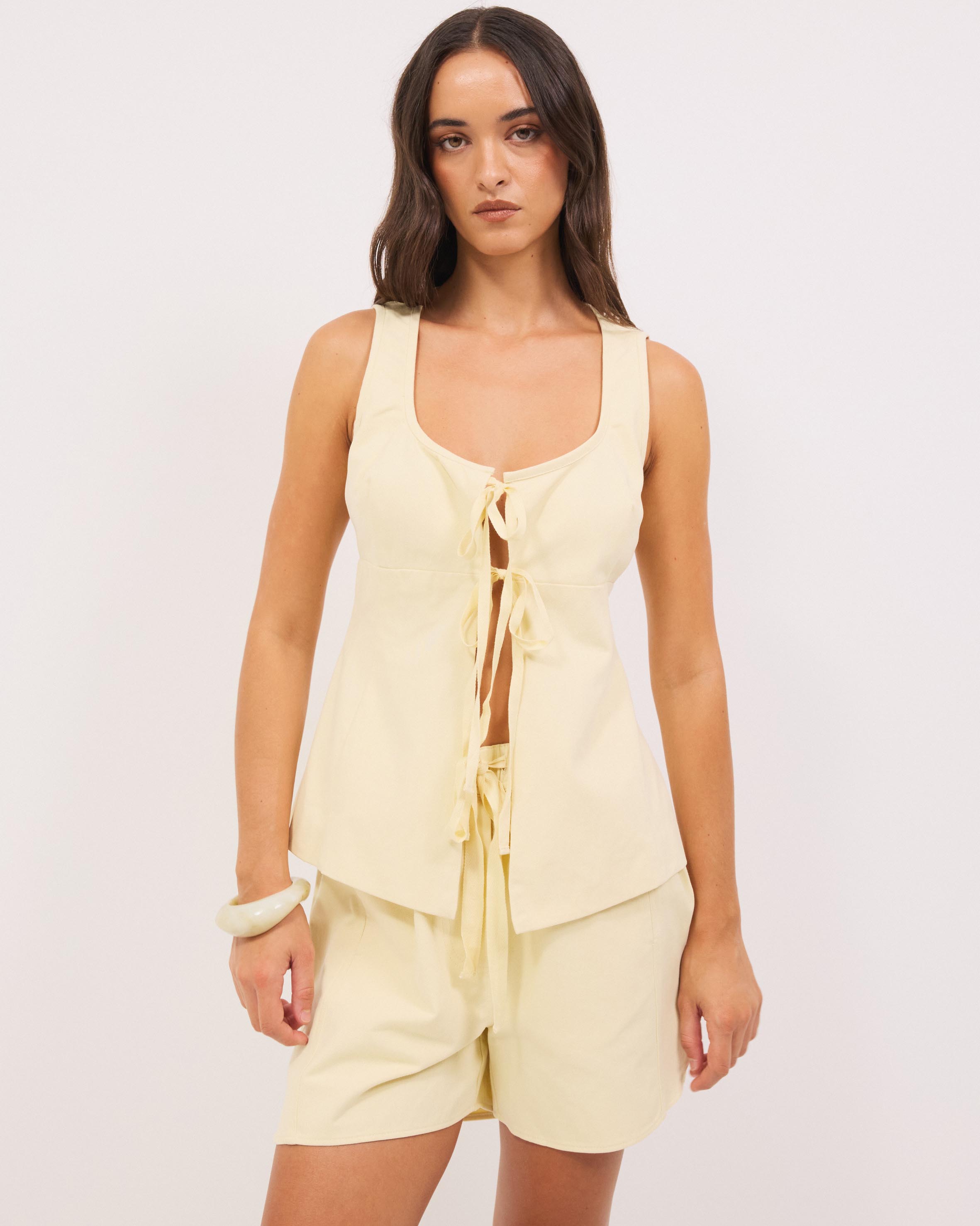 Matt Cotton Twill Vest