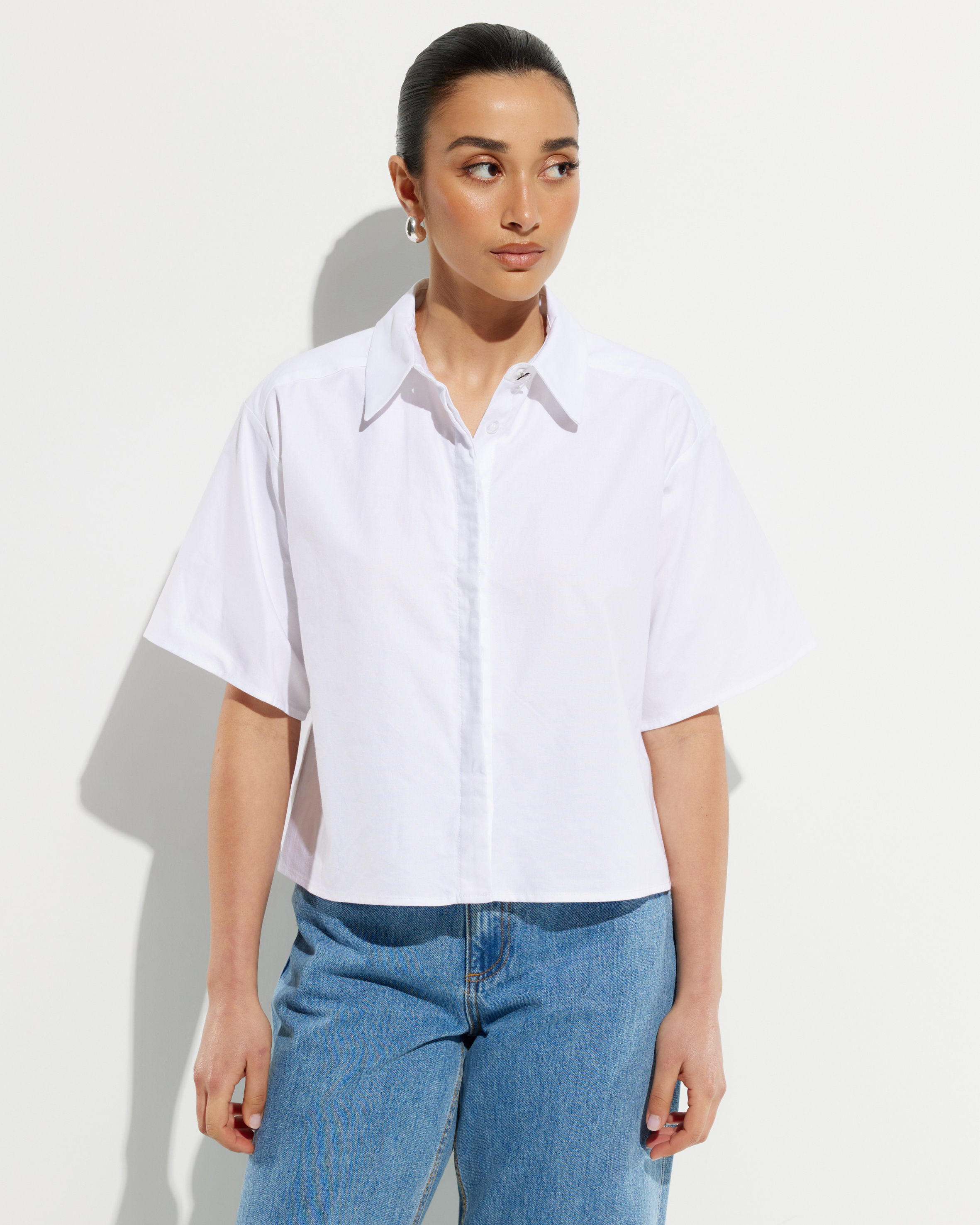 Macy Boxy Short Sleeve Shirt