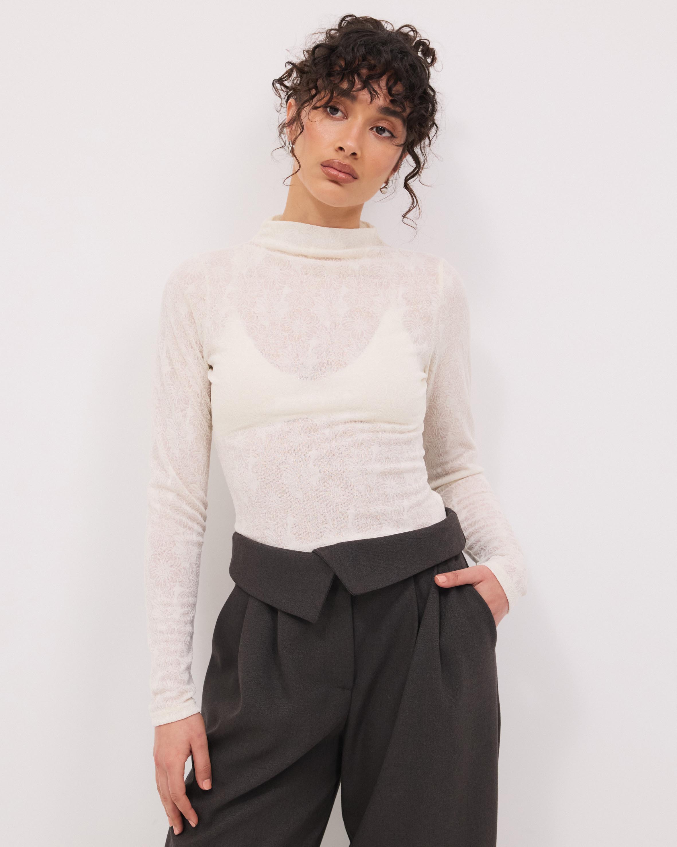 Lilly Textured Jersey Top