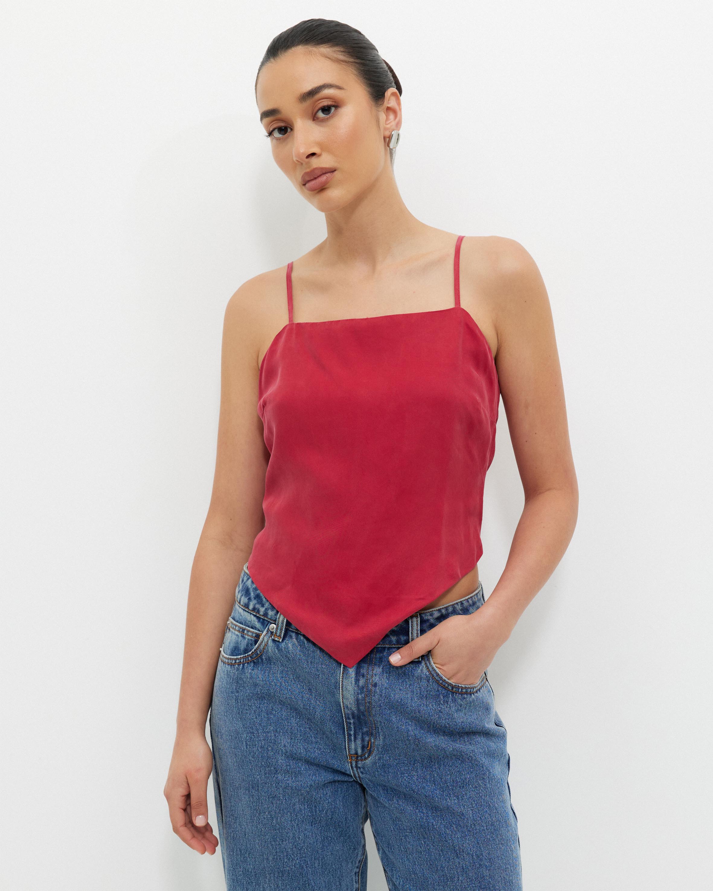Cupro Scarf Top