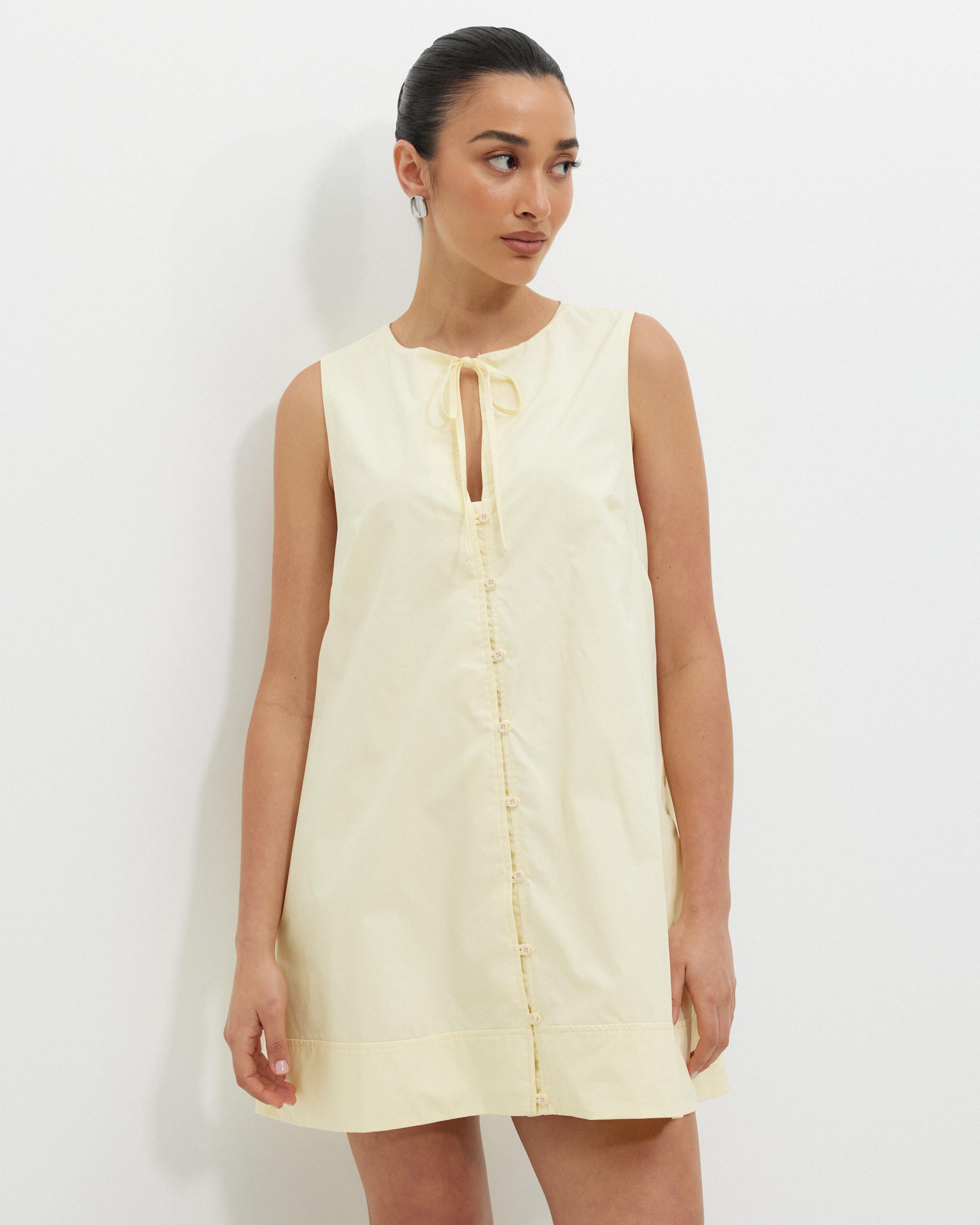 Poplin Swing Mini Dress