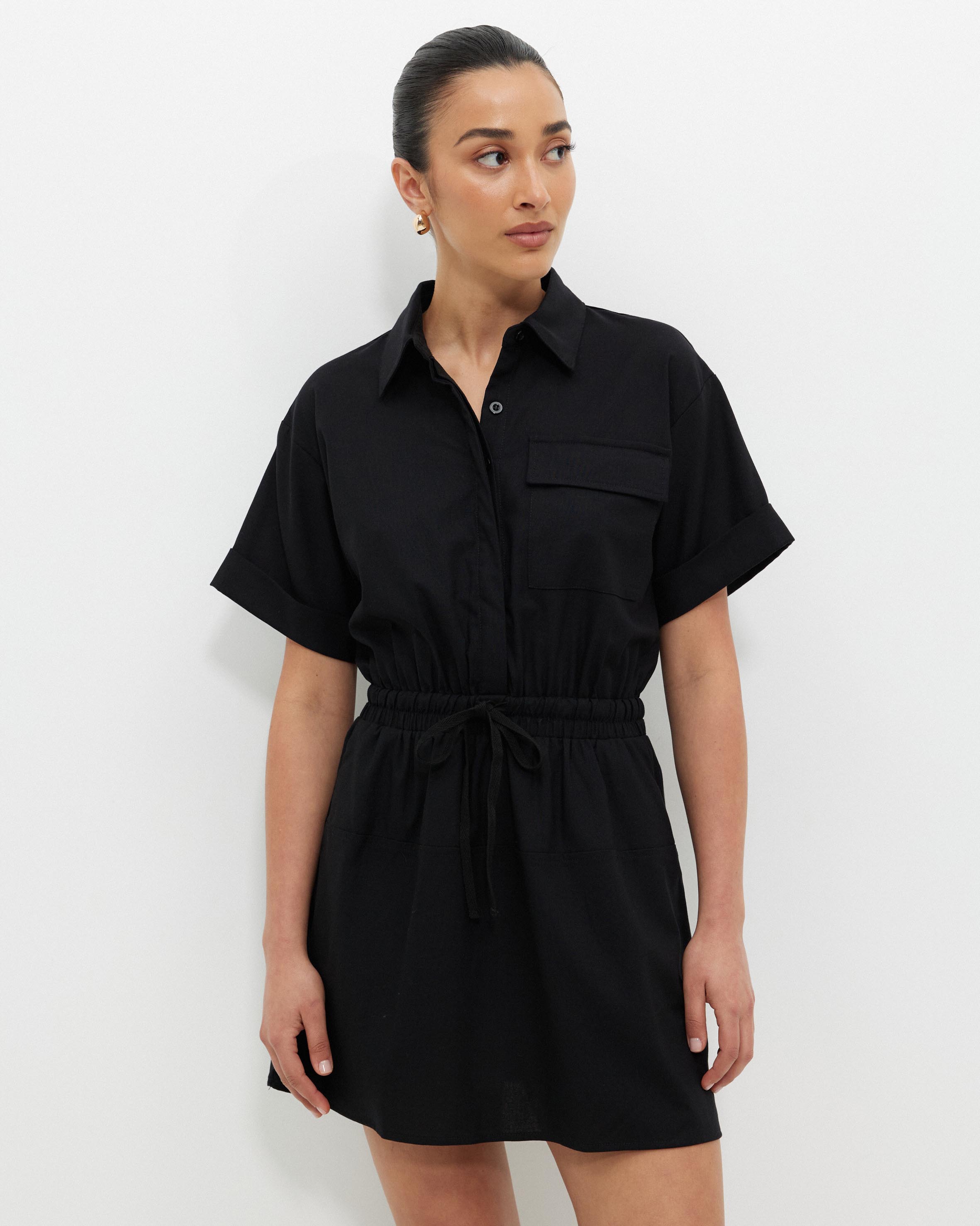 Seamed Mini Dress