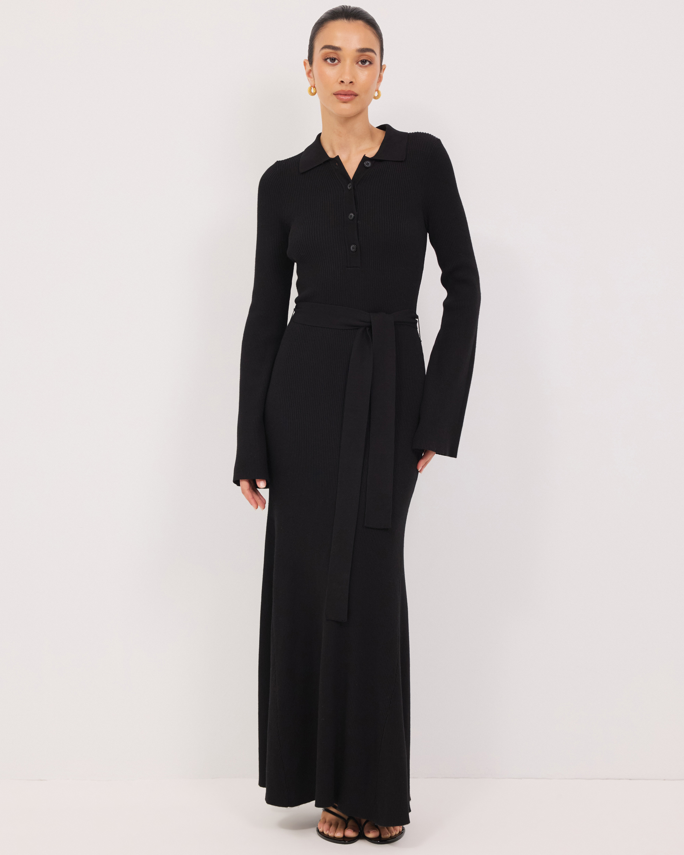 Audrey Flare Sleeve Maxi Dress