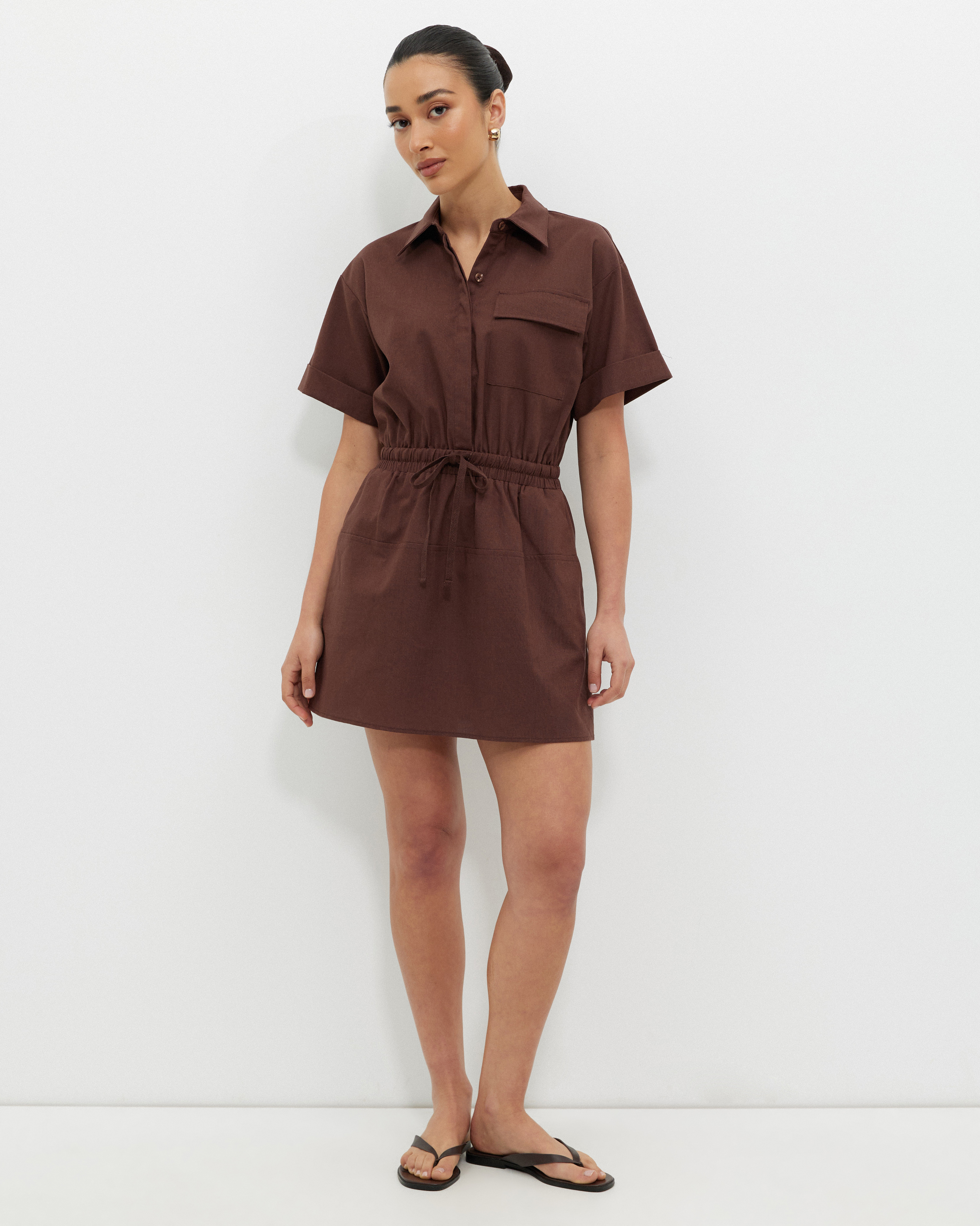 Seamed Mini Dress