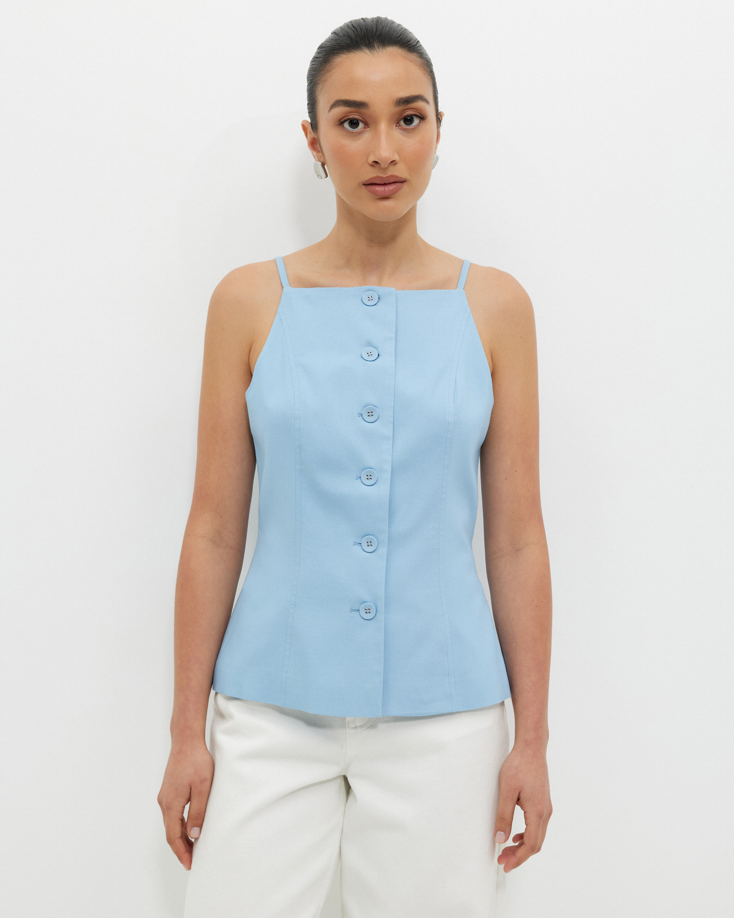 Harp Button Through Vest