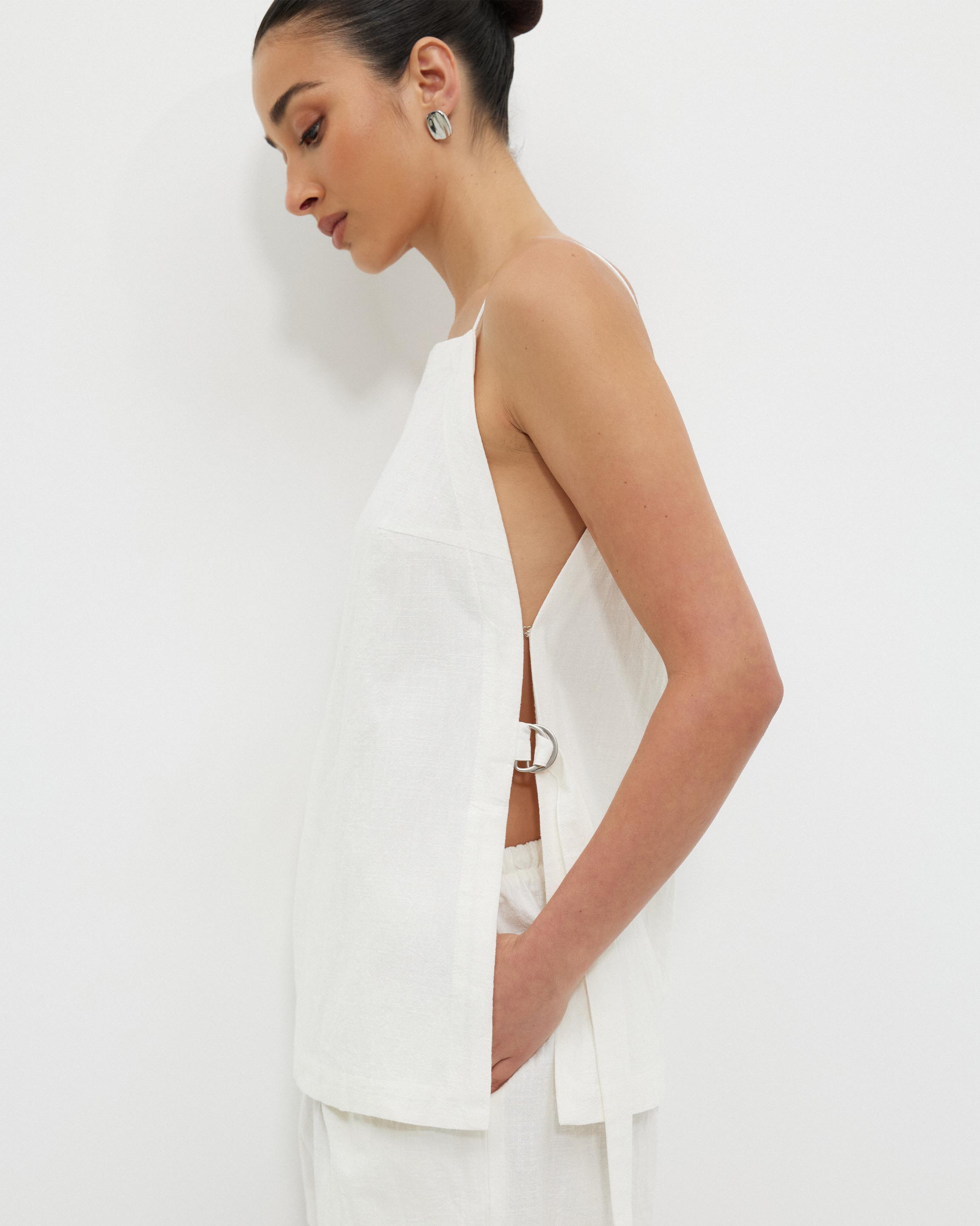 Lyauna Tie Side Top