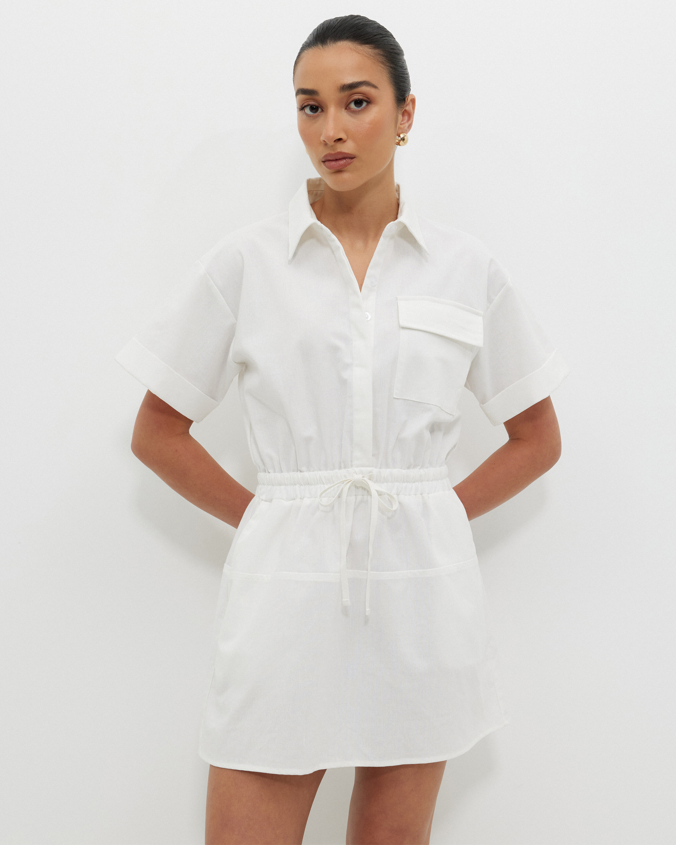 Seamed Mini Dress