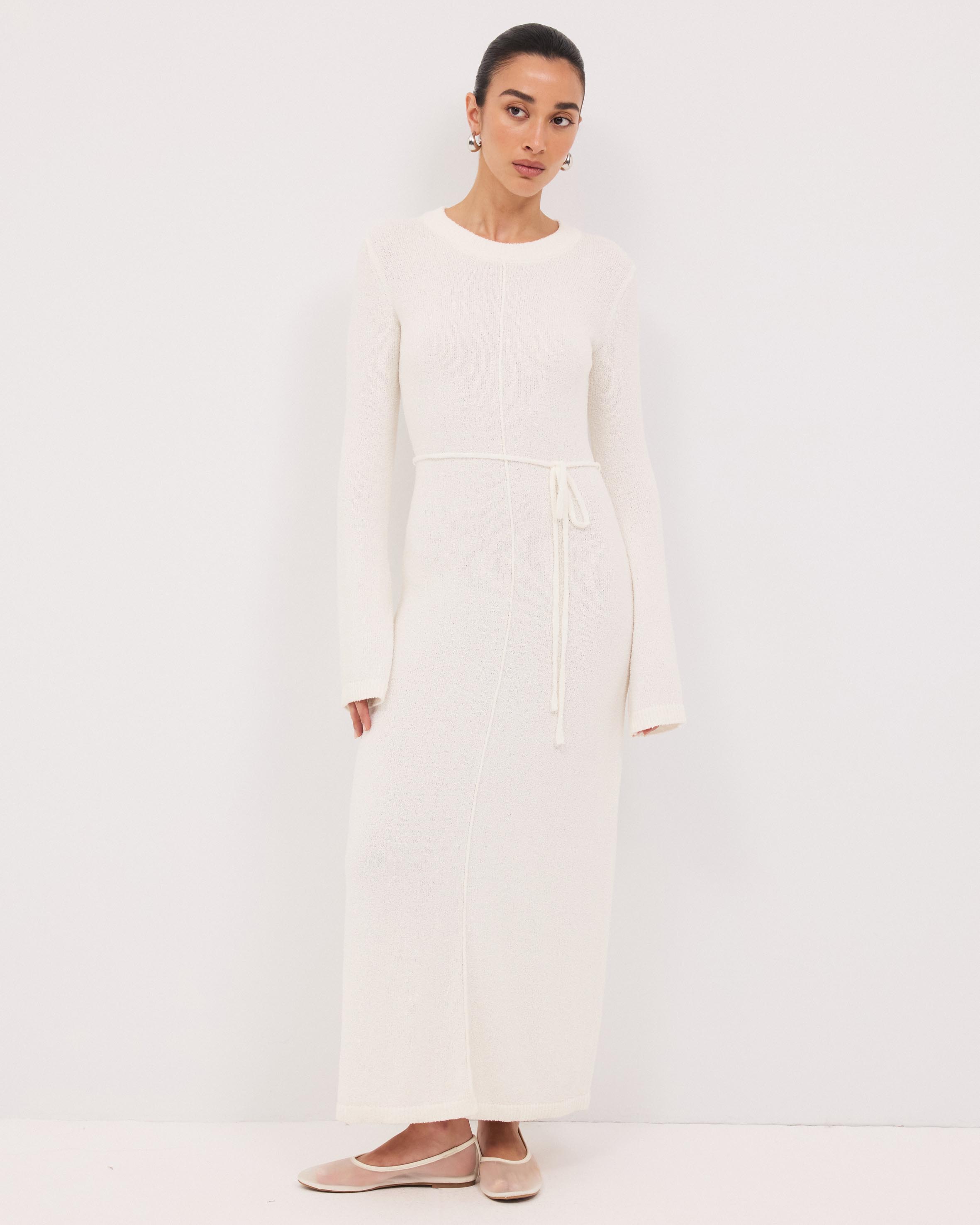 Iris Long Sleeve Knitted Maxi Dress