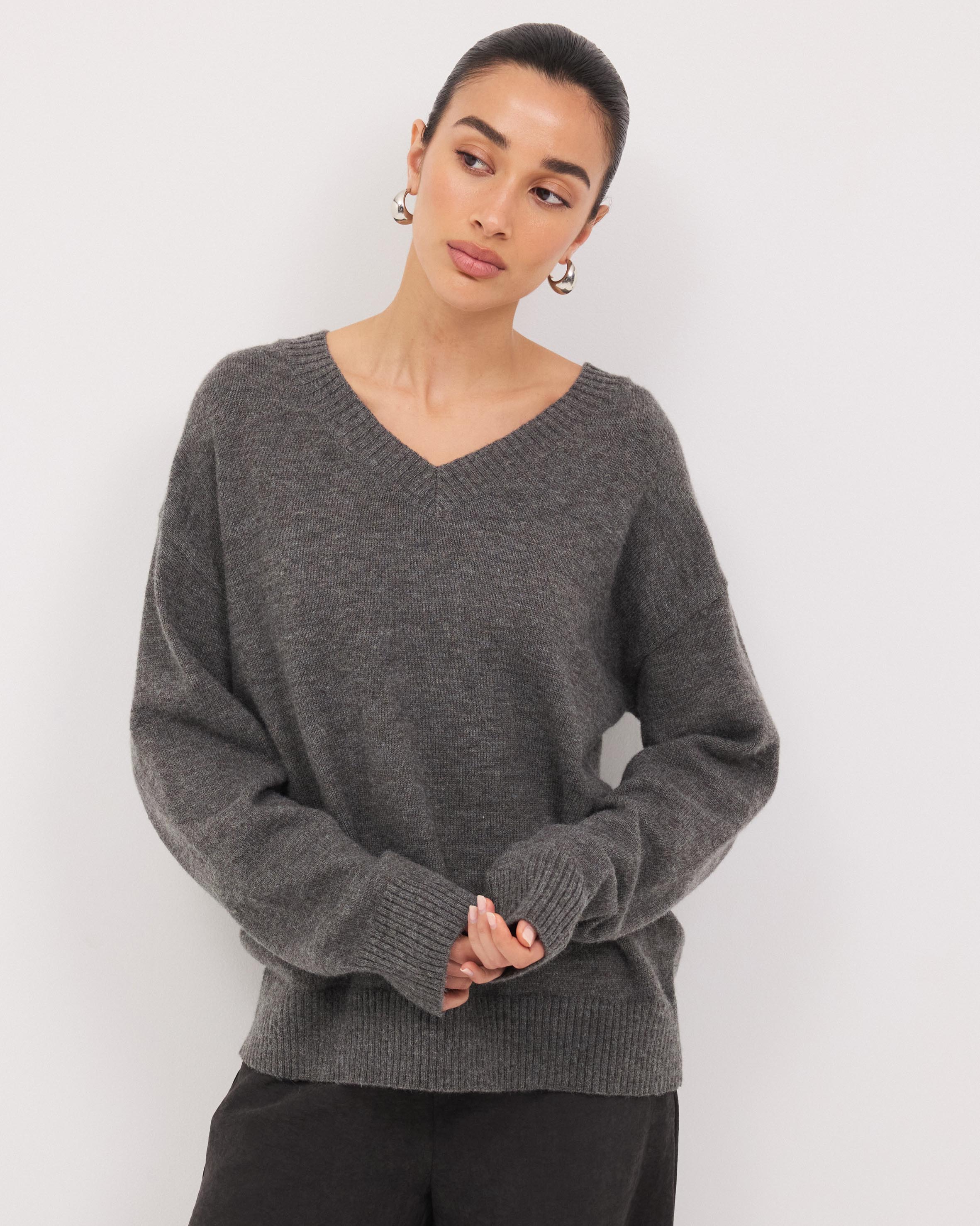 Alexis V-Neck Knit Jumper