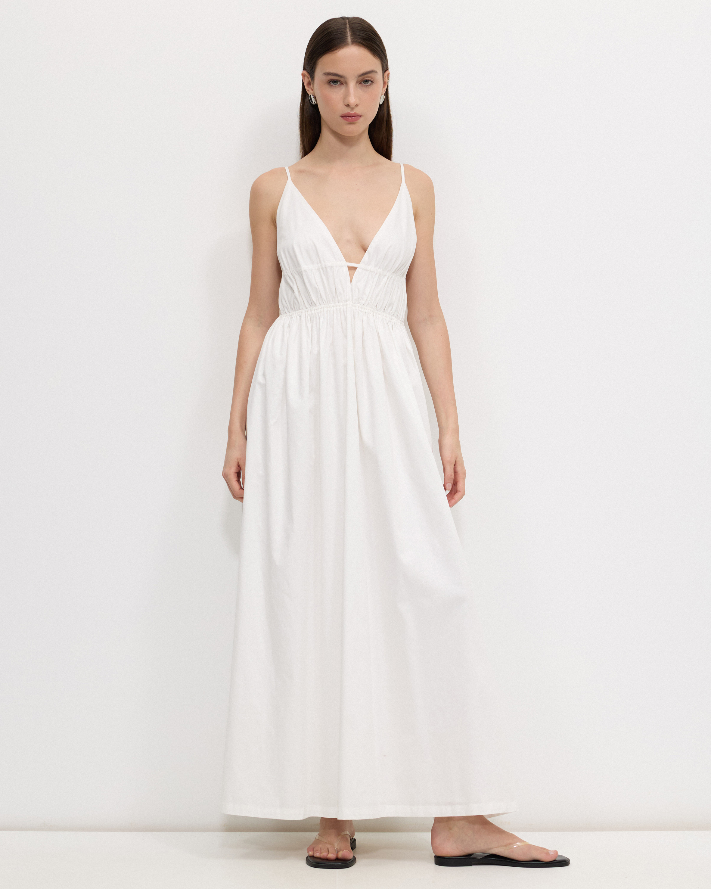 Alecia Plunge Maxi Dress